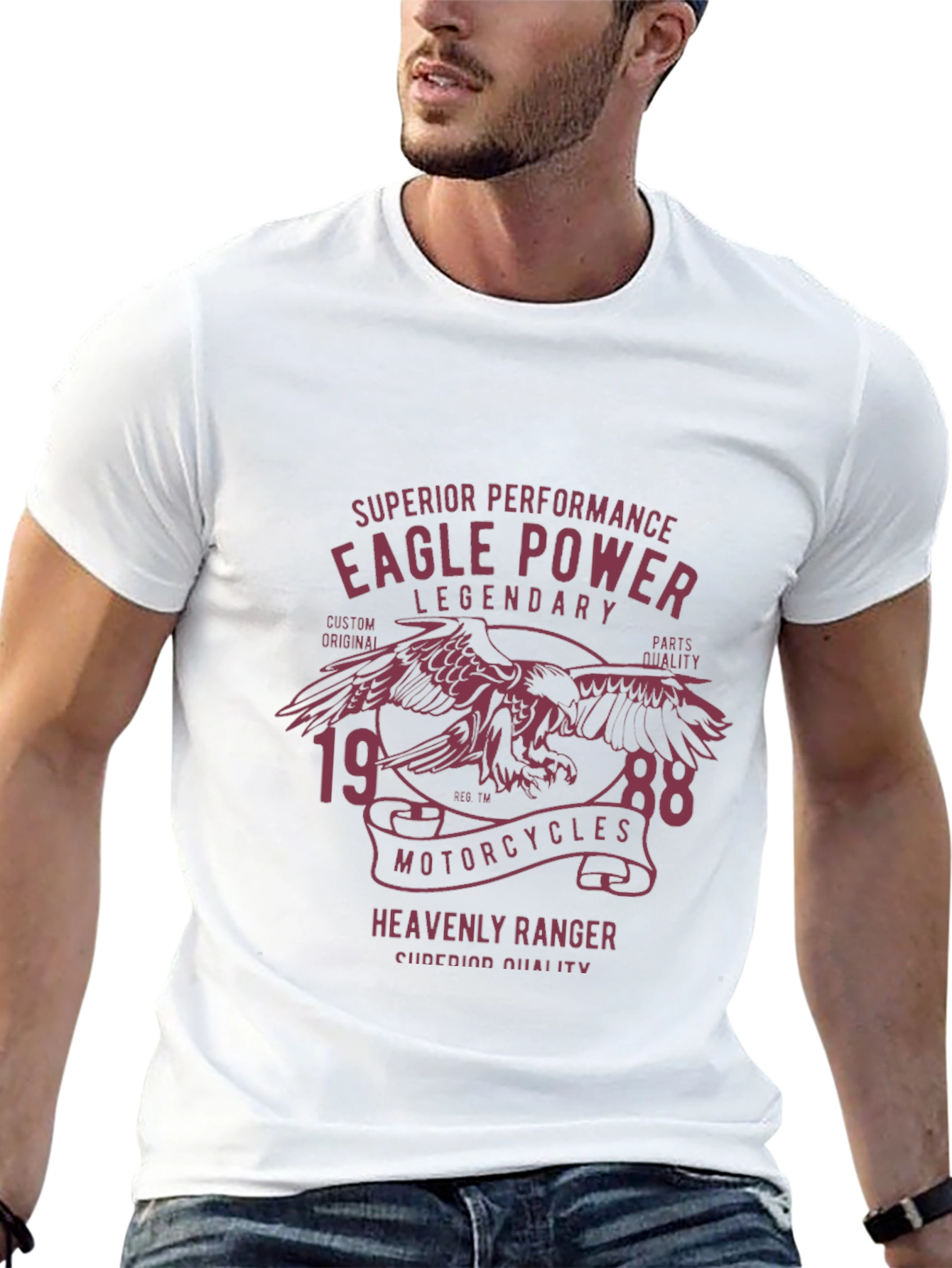 Eagle Power Motorcycle T-Shirt - Legendary Design