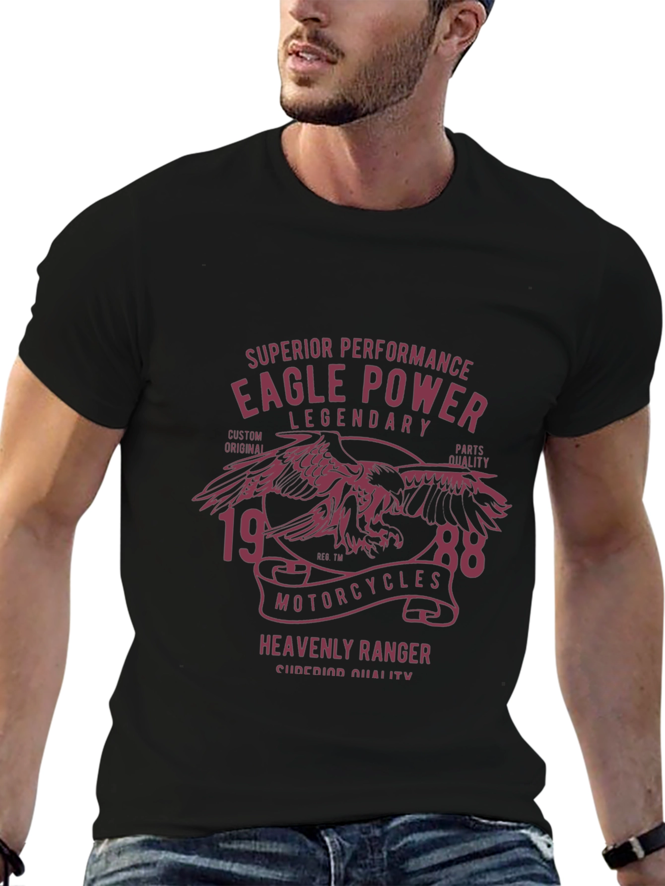 Eagle Power Motorcycle T-Shirt - Legendary Design