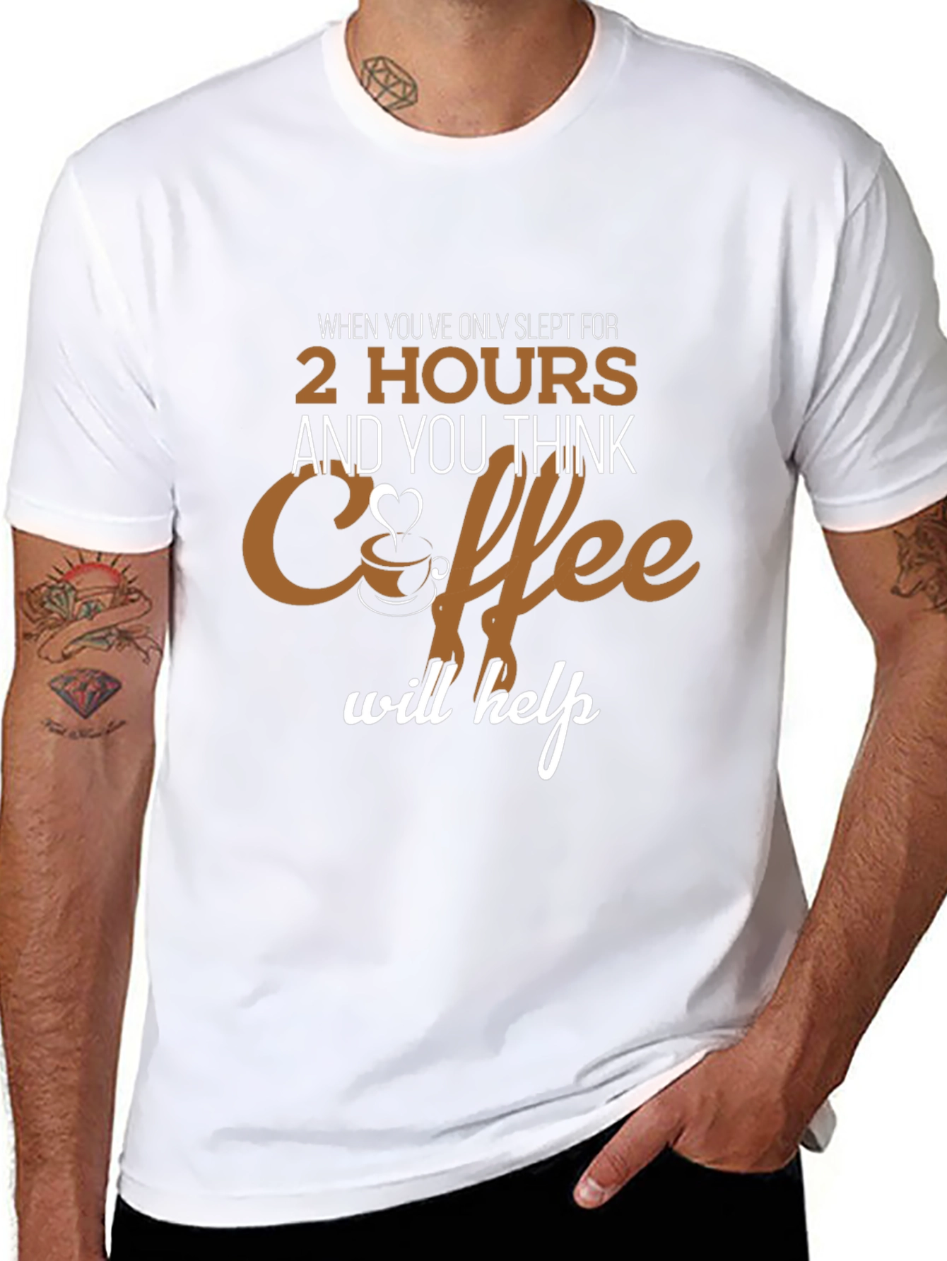 Coffee Will Help Black Graphic Tee