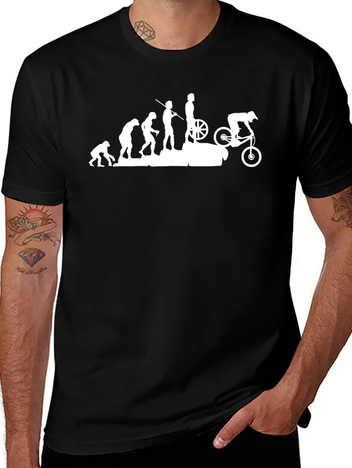 Evolution of Biking Graphic Tee