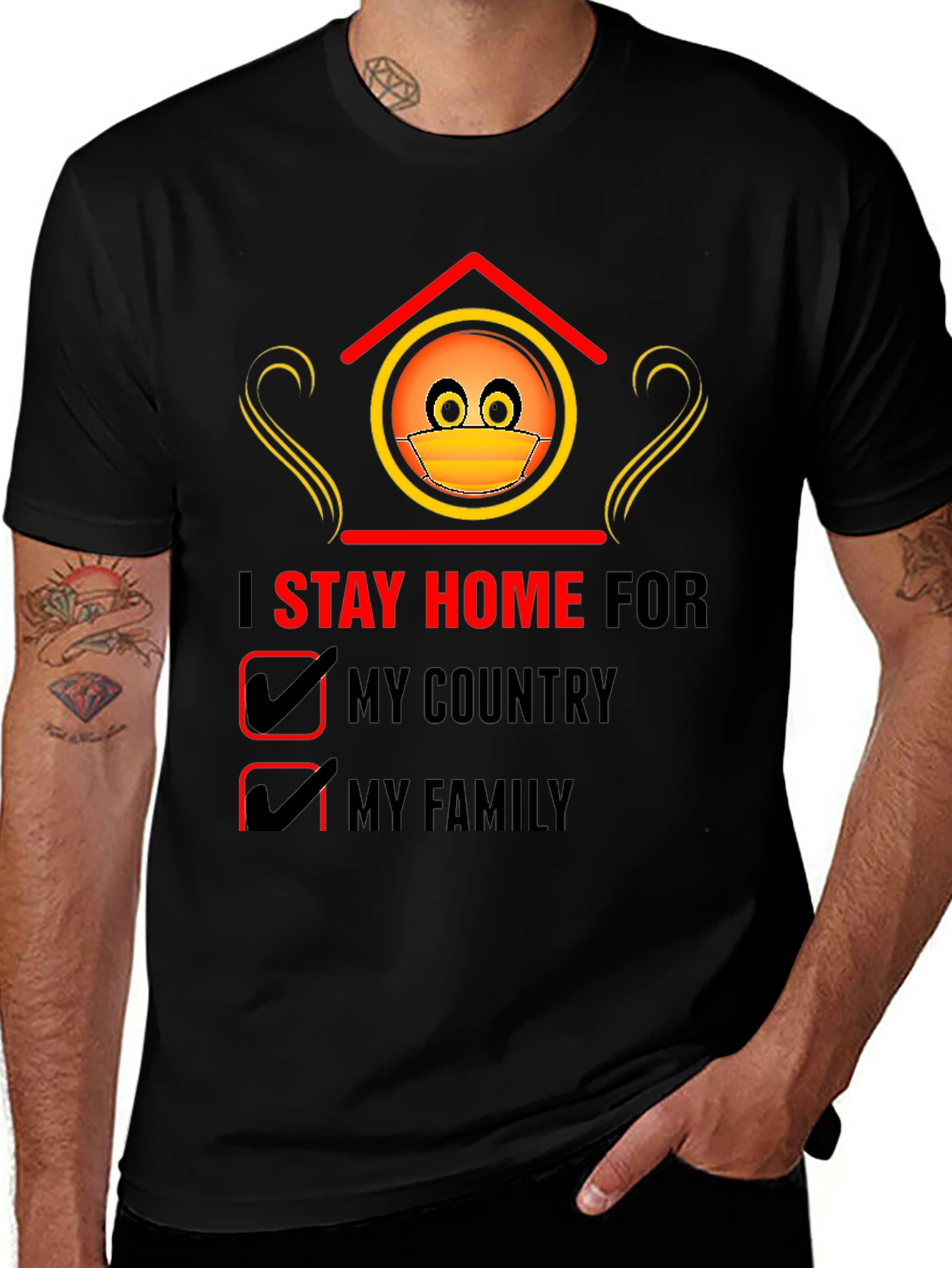 Stay Home T-Shirt - Country & Family