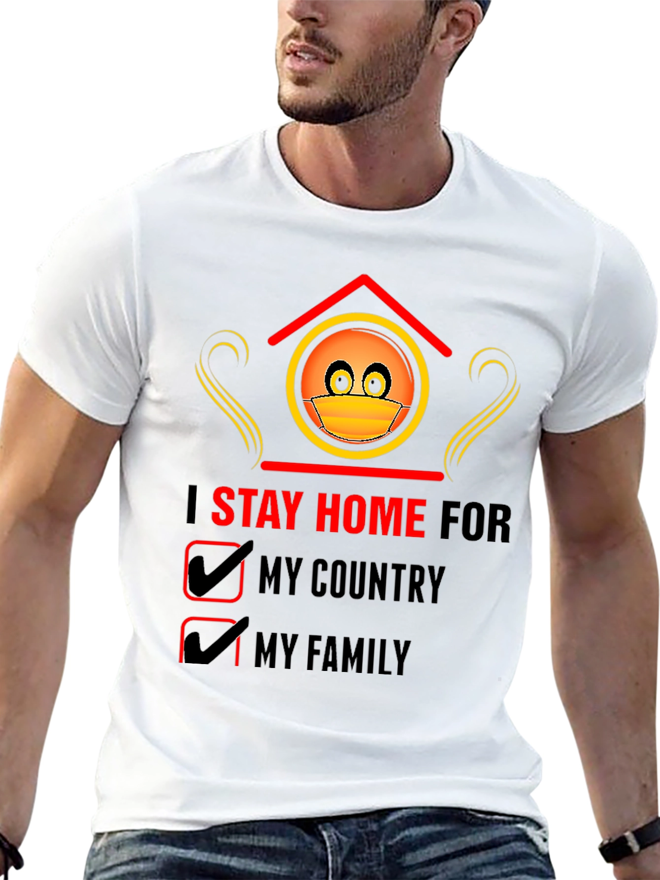 Stay Home T-Shirt - Country & Family