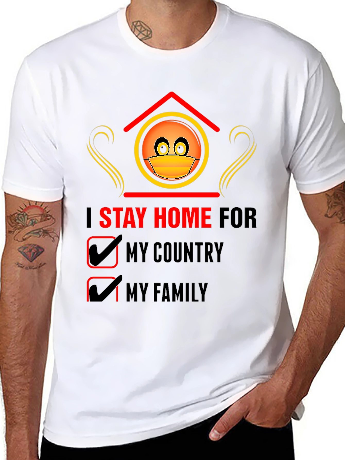 Stay Home T-Shirt - Country & Family