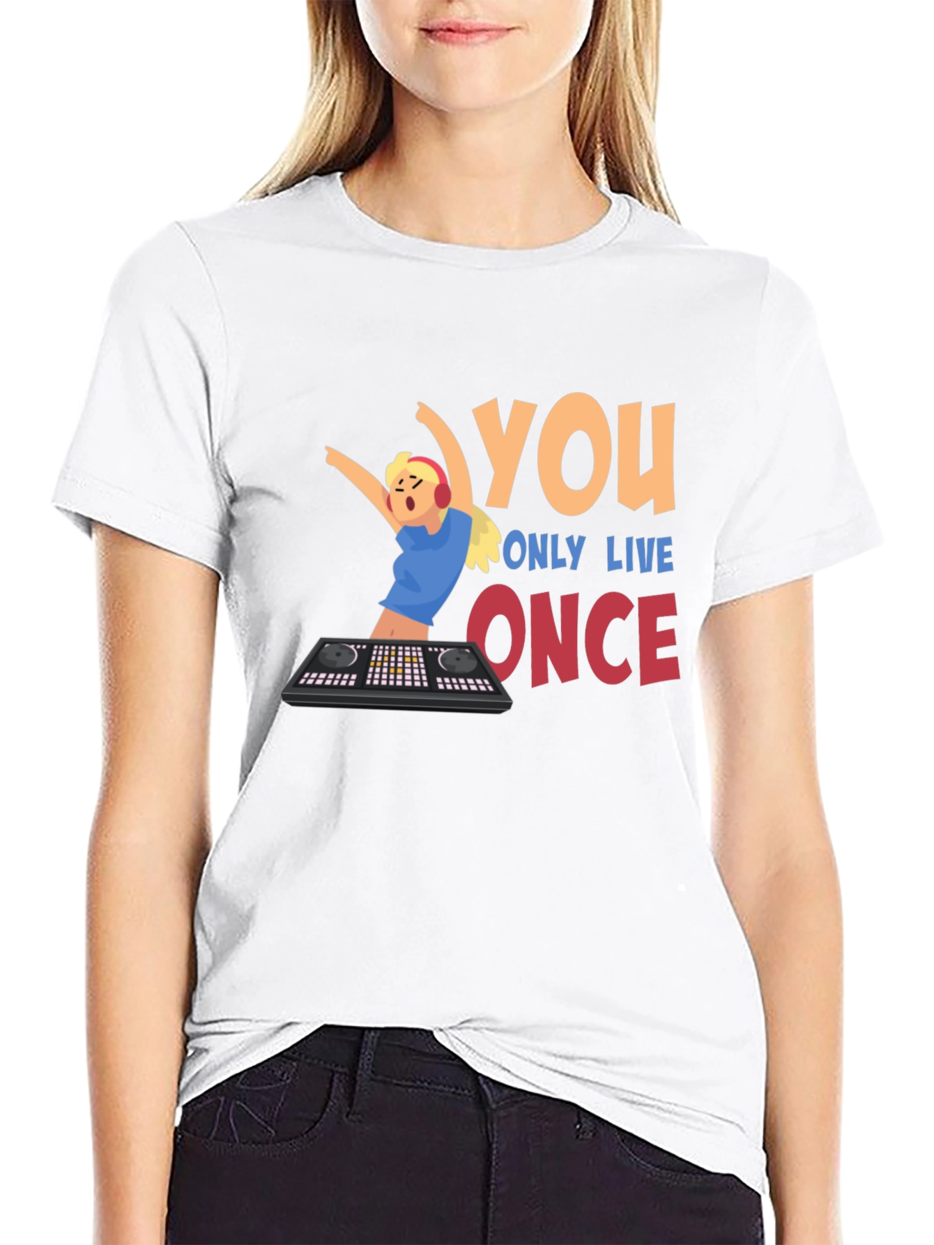 You Only Live Once DJ Graphic T-Shirt