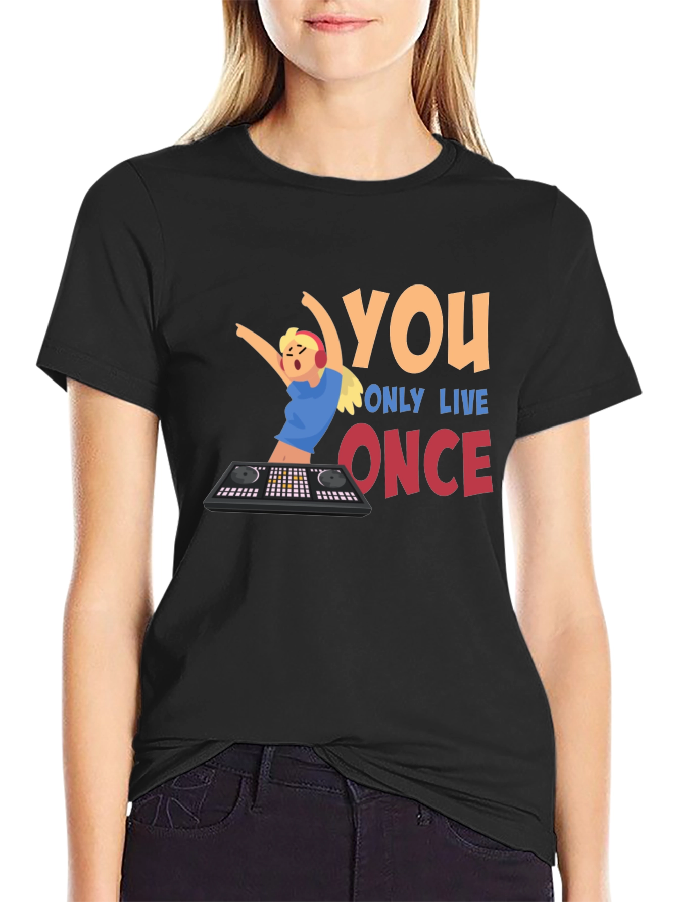 You Only Live Once DJ Graphic T-Shirt