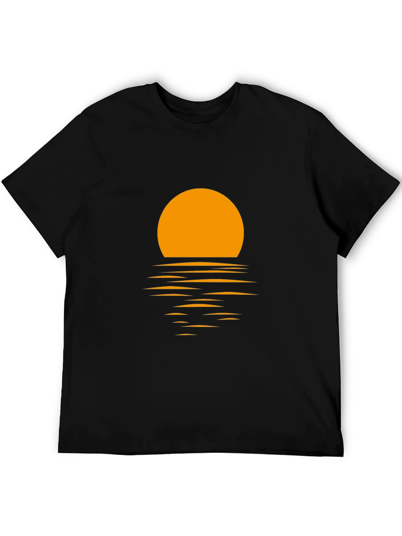 Sunset Graphic Tee - Black Cotton Blend