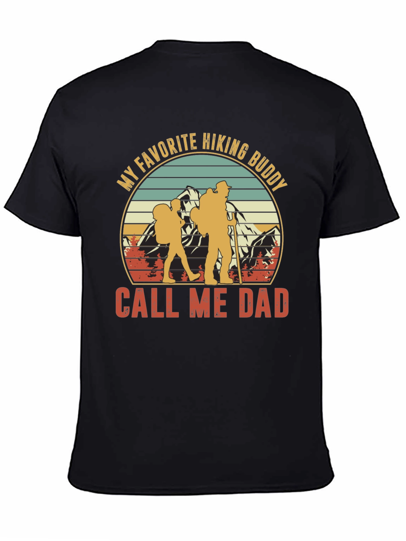 Hiking Buddy Dad T-Shirt - Outdoor Adventure Apparel