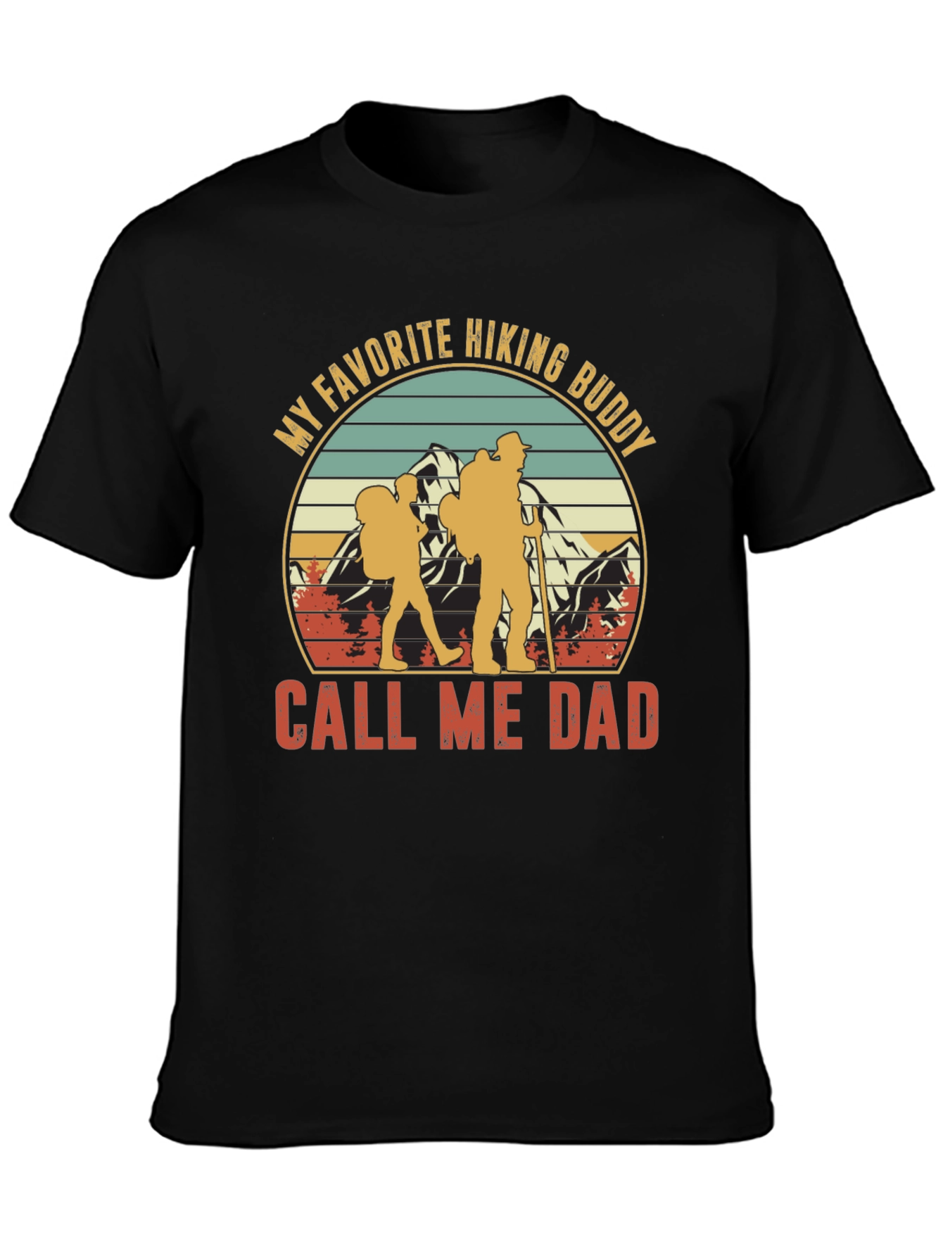 Hiking Buddy Dad T-Shirt - Outdoor Adventure Apparel