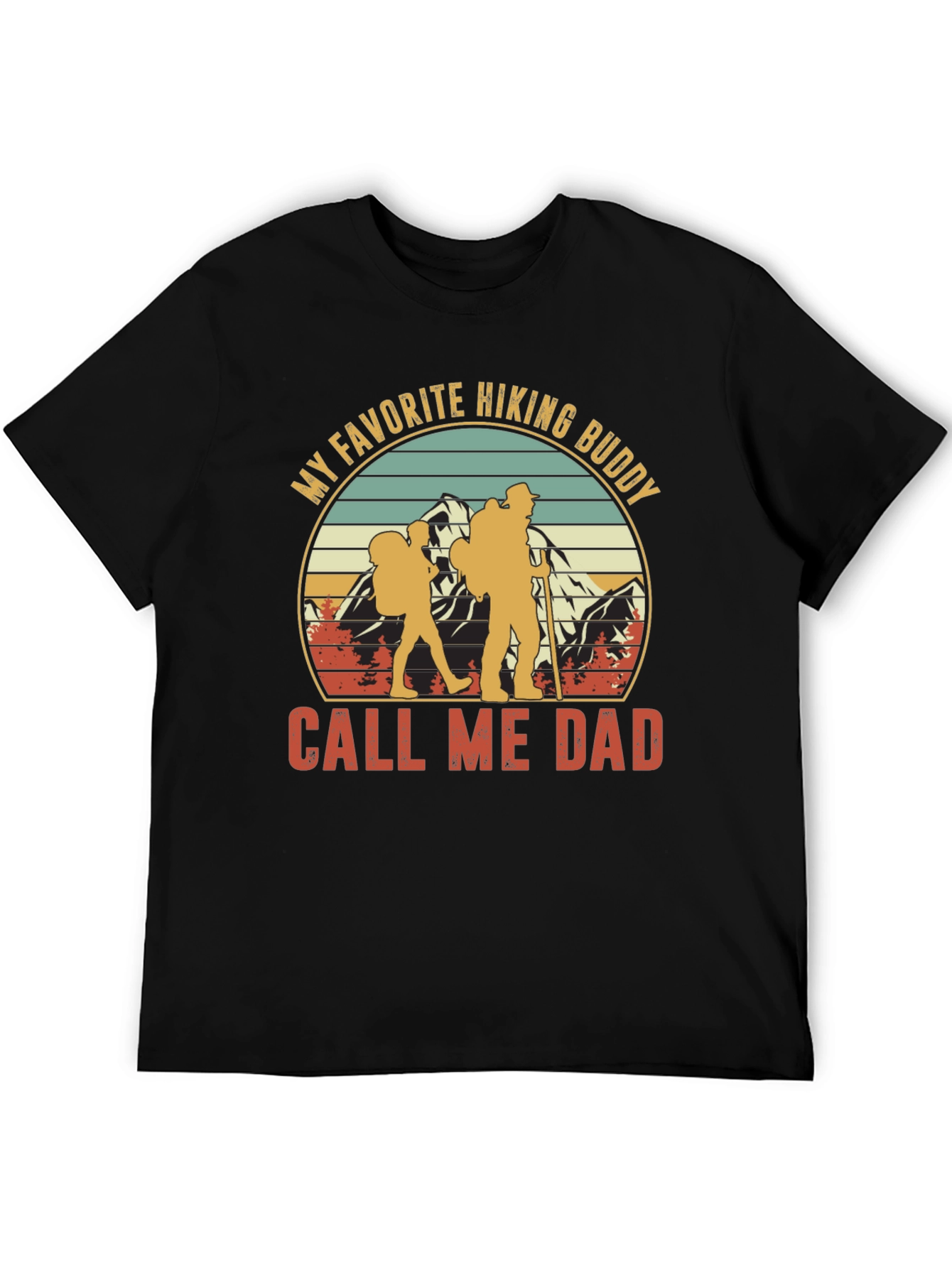 Hiking Buddy Dad T-Shirt - Outdoor Adventure Apparel