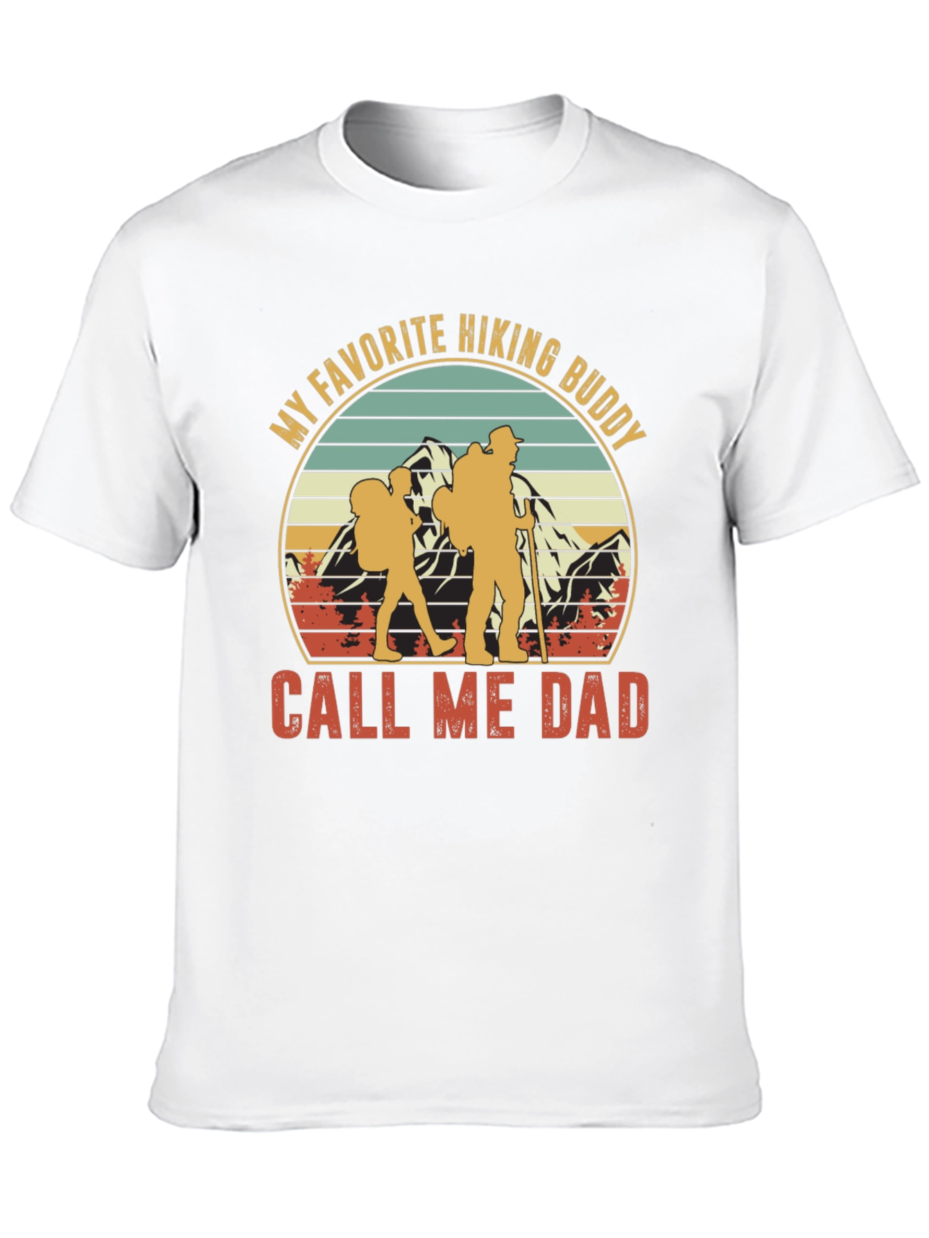 Hiking Buddy Dad T-Shirt - Outdoor Adventure Apparel