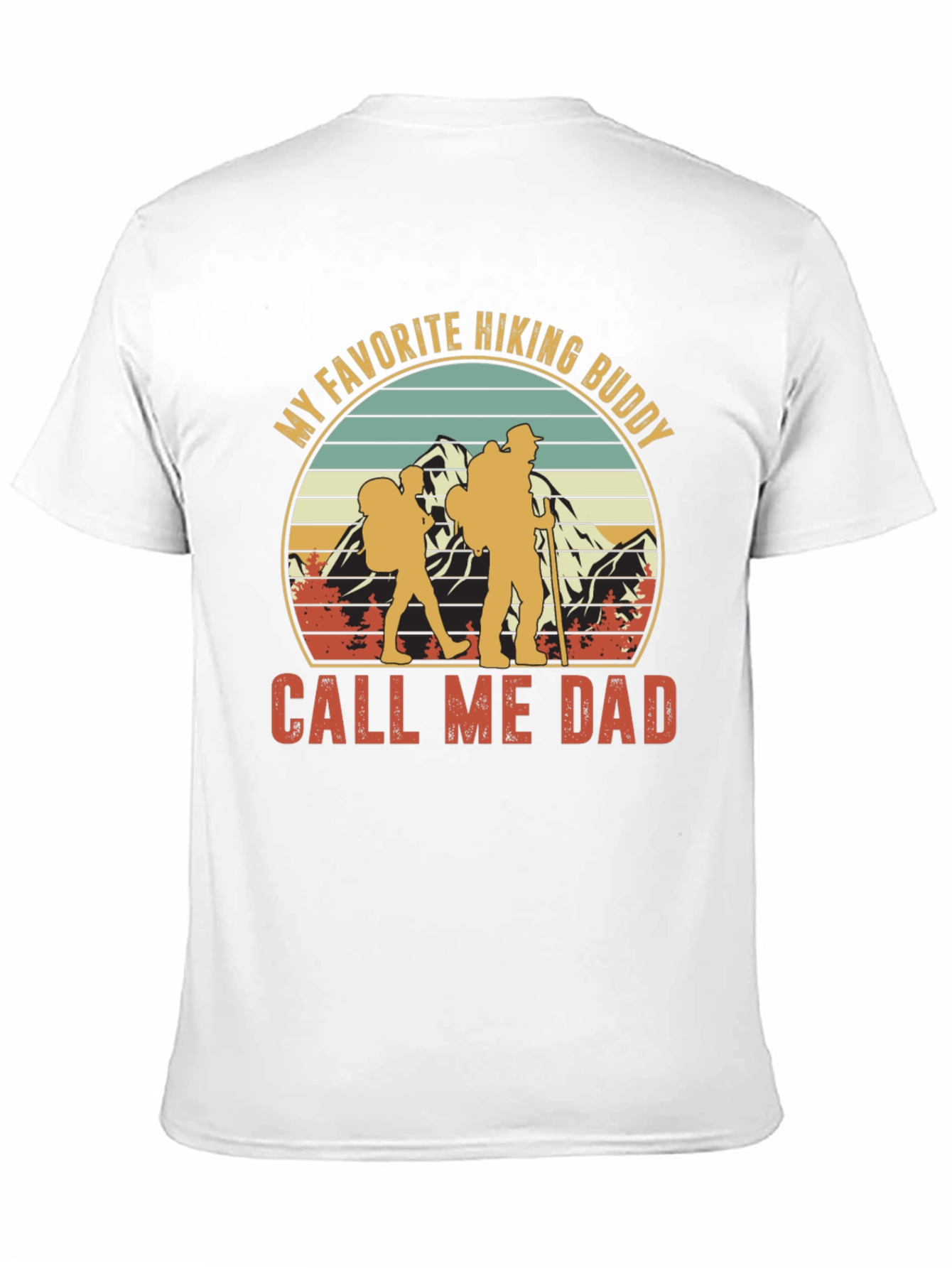 Hiking Buddy Dad T-Shirt - Outdoor Adventure Apparel