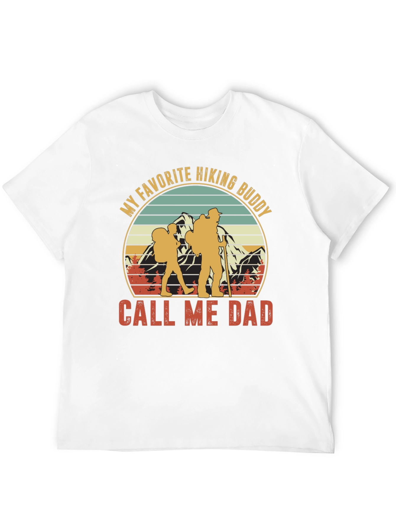 Hiking Buddy Dad T-Shirt - Outdoor Adventure Apparel