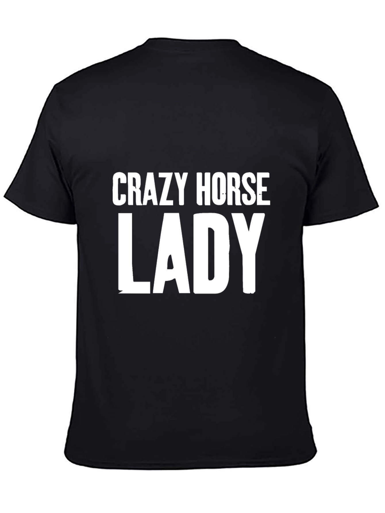 Crazy Horse Lady Graphic Tee - Black