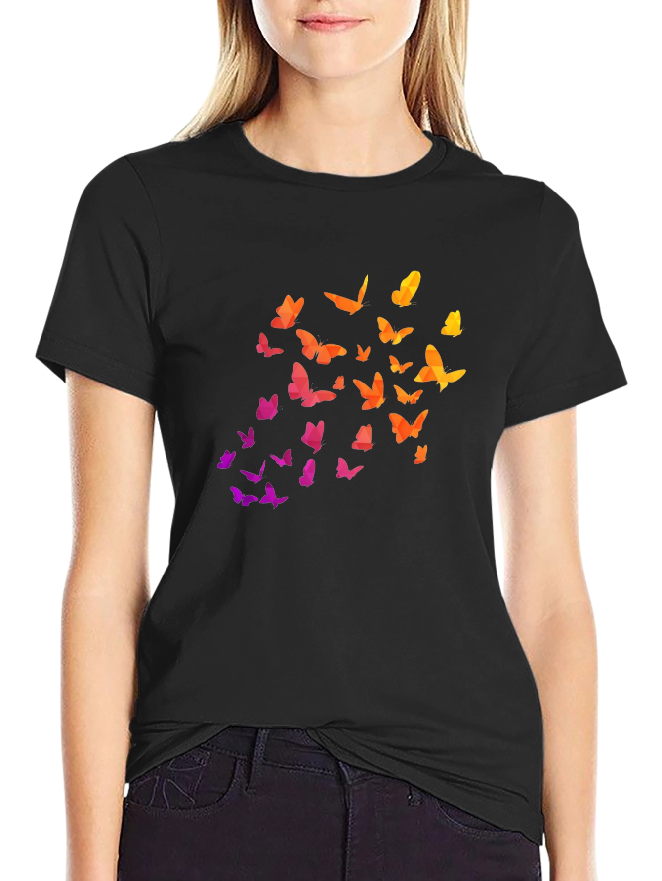 Butterfly Gradient Tee - Stylish Comfort
