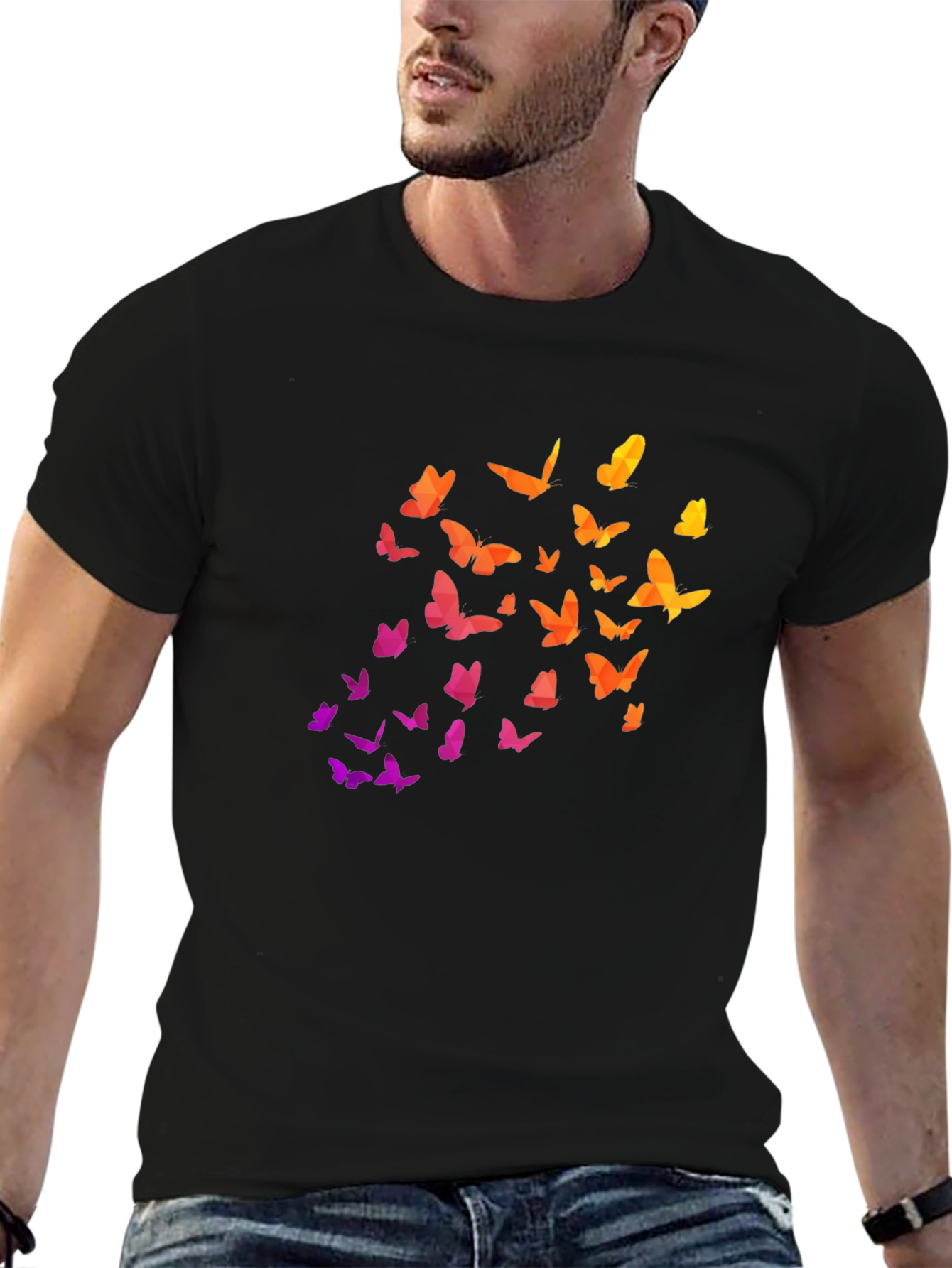 Butterfly Gradient Tee - Stylish Comfort