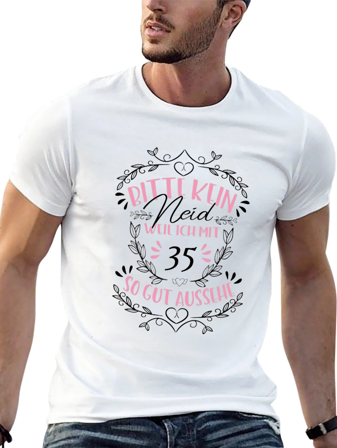 Black Bitte Kein Neid Graphic T-Shirt