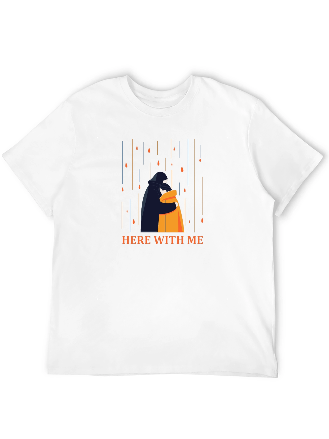 Comforting Here With Me Graphic T-Shirt