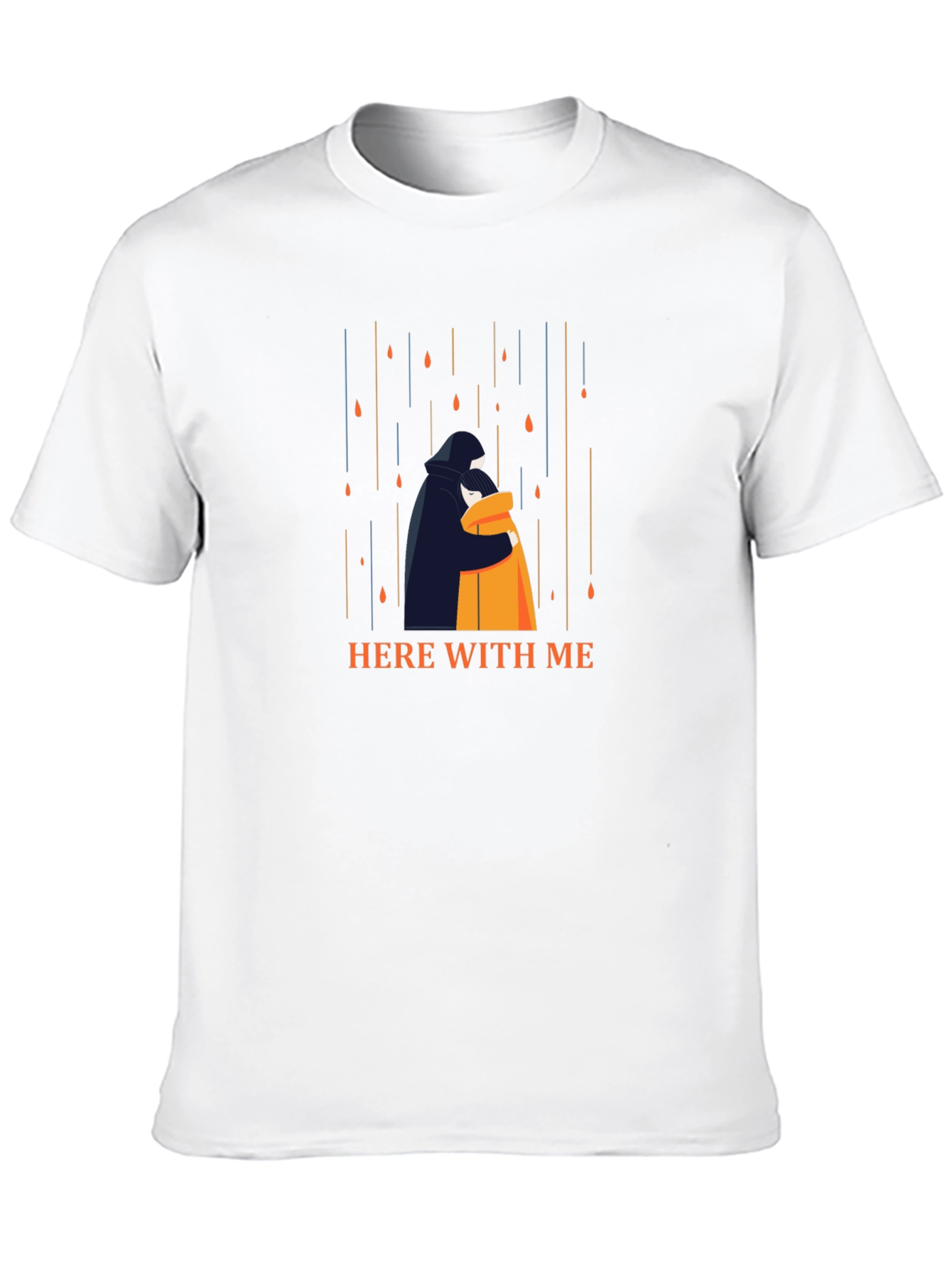 Comforting Here With Me Graphic T-Shirt