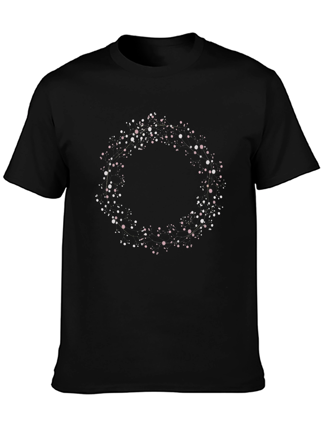 Abstract Circle Graphic T-Shirt - Casual Cotton Tee