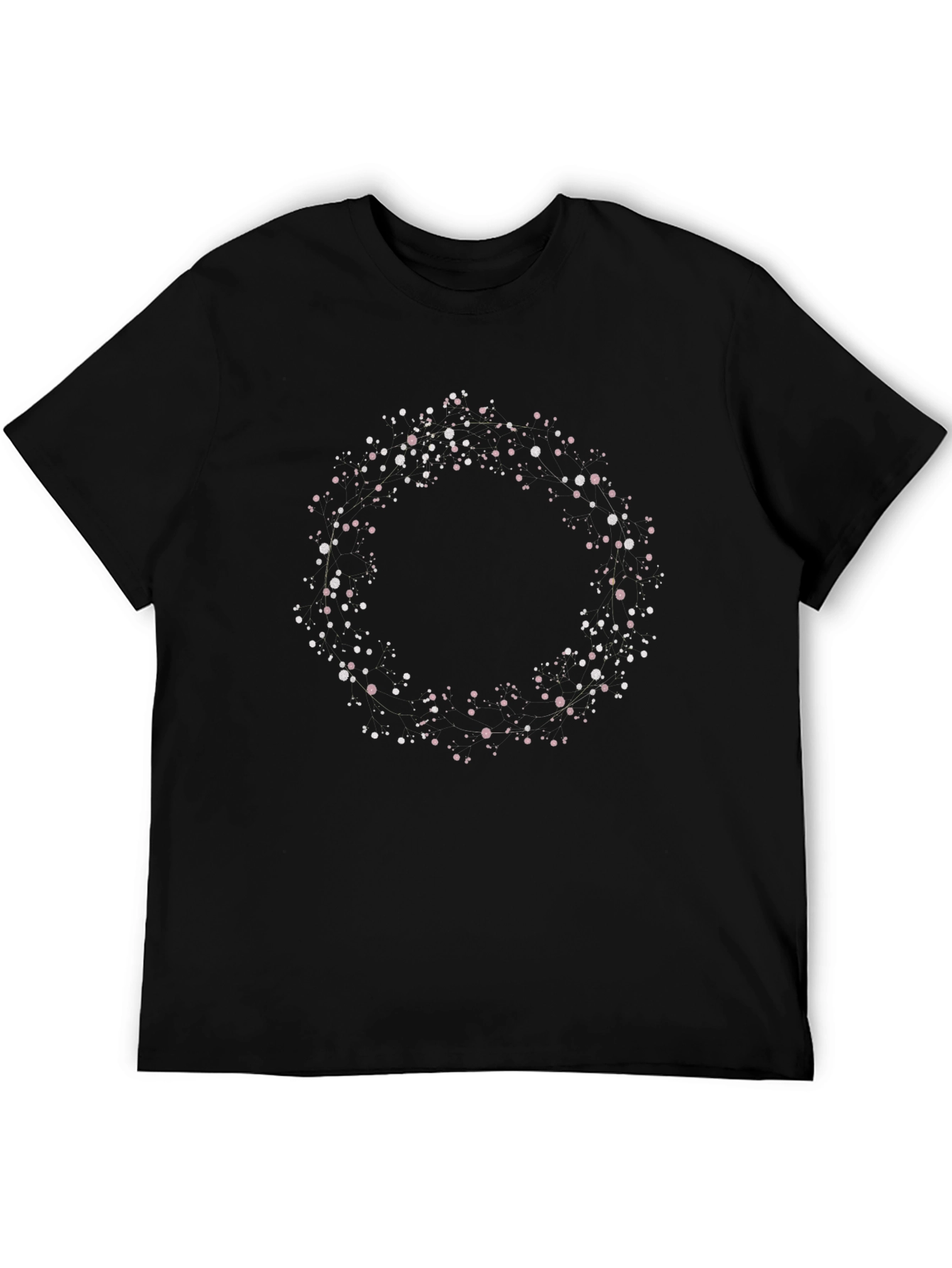 Abstract Circle Graphic T-Shirt - Casual Cotton Tee