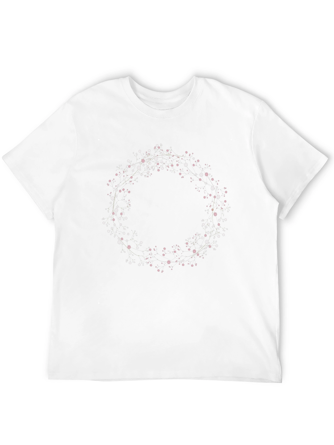 Abstract Circle Graphic T-Shirt - Casual Cotton Tee