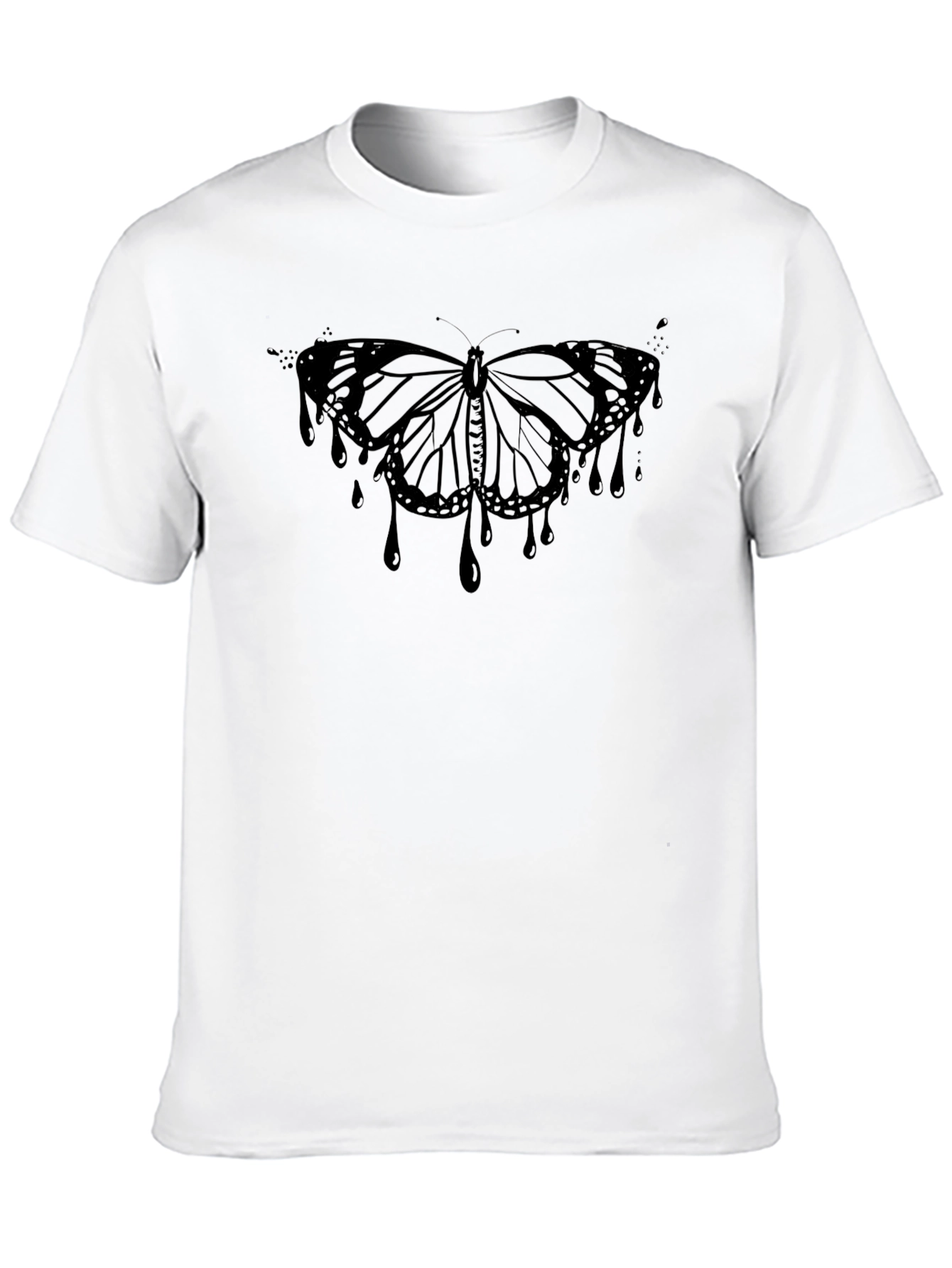 Butterfly Drip Graphic T-Shirt - Cool & Stylish