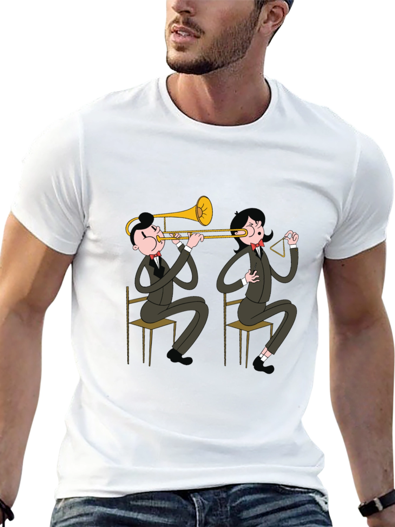Cartoon Band T-Shirt