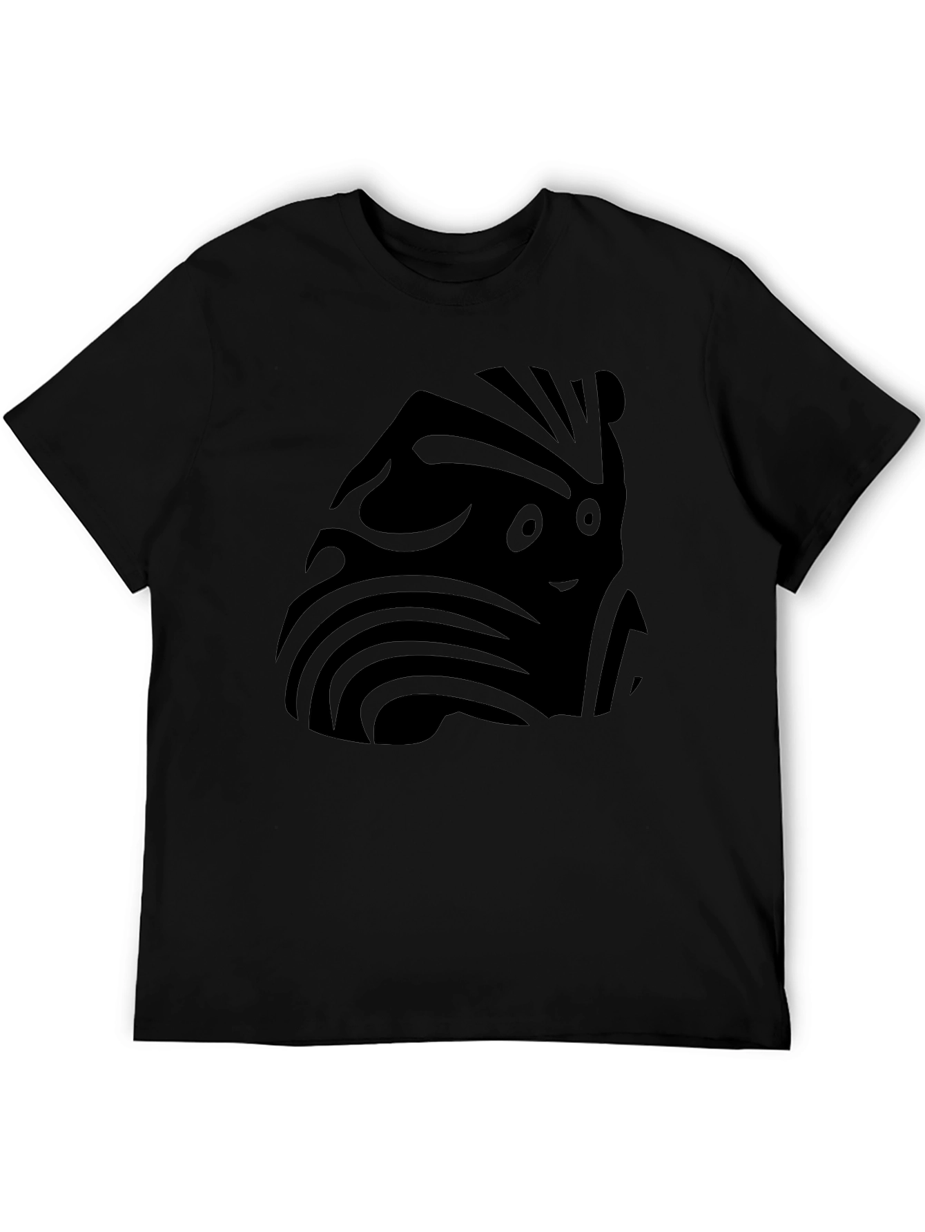 Abstract Graphic Print T-Shirt - Modern Casual Tee