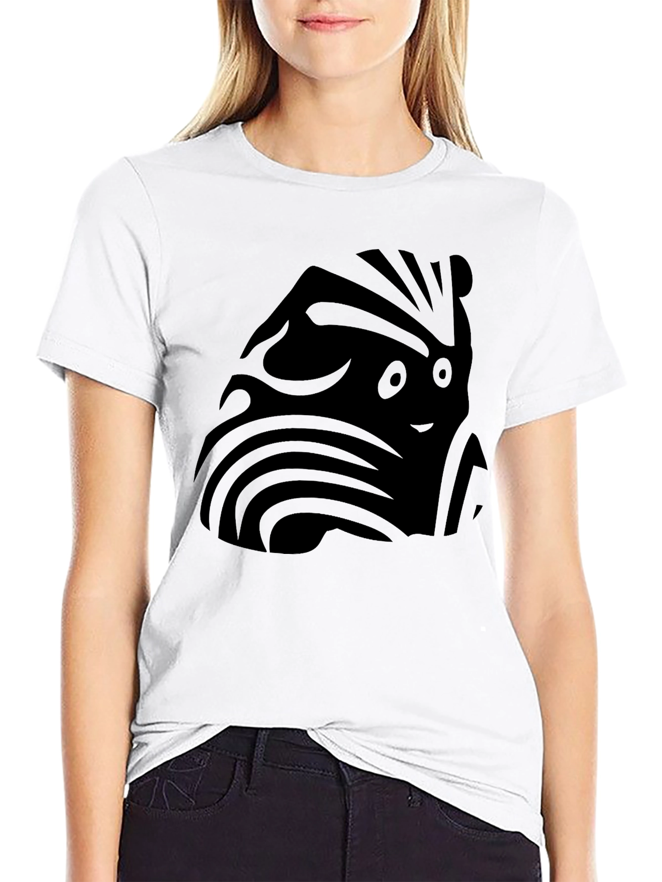 Abstract Graphic Print T-Shirt - Modern Casual Tee