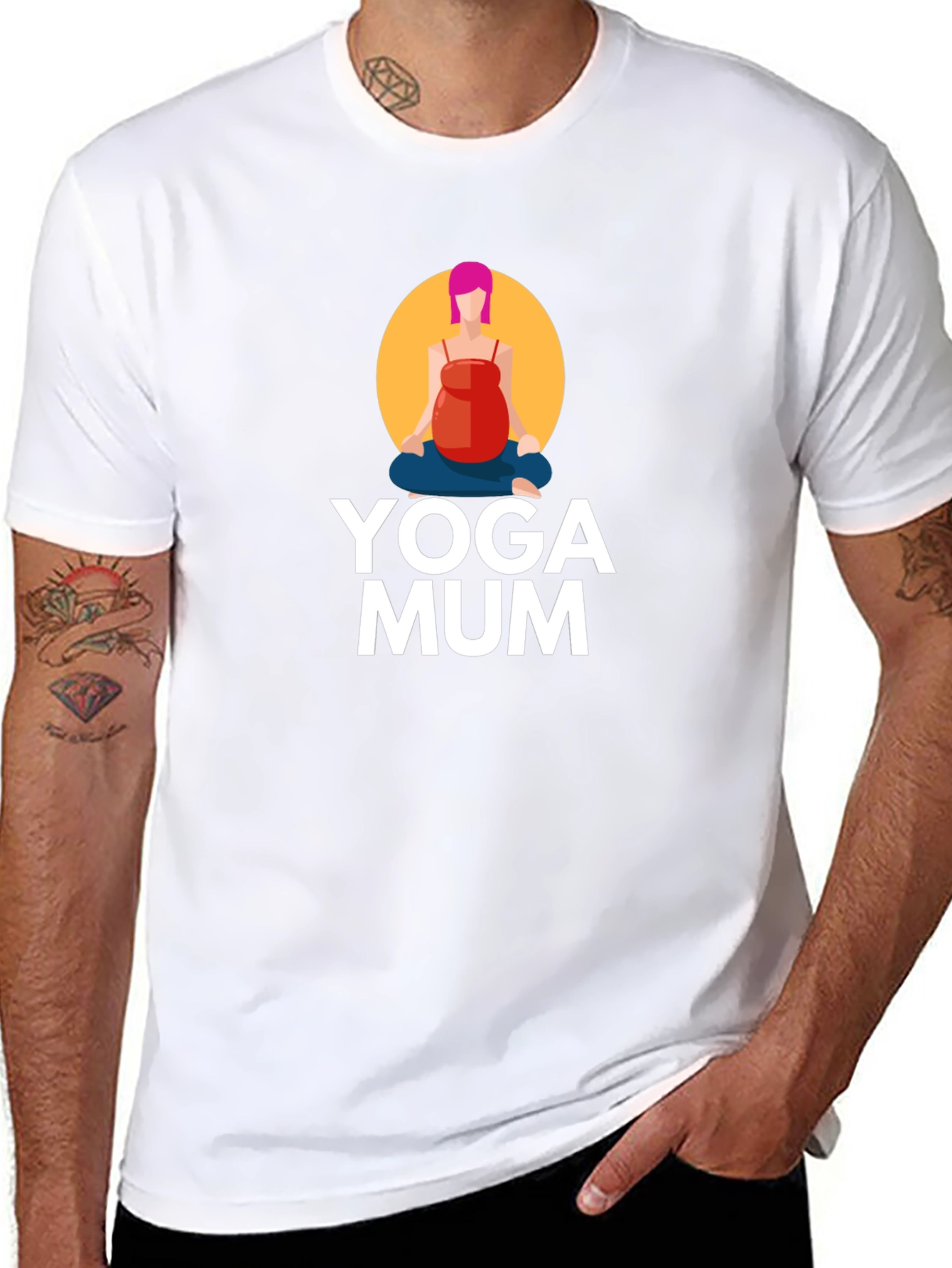 Yoga Mum Graphic Tee - Comfort & Style