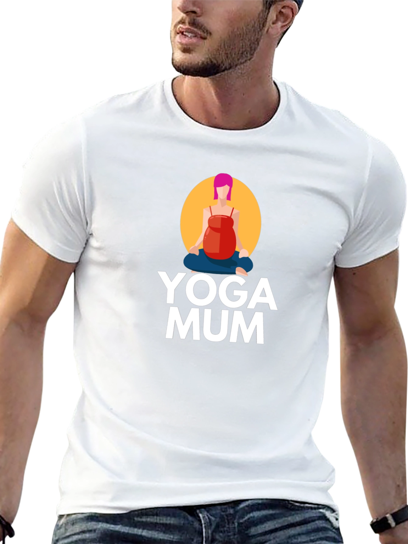Yoga Mum Graphic Tee - Comfort & Style