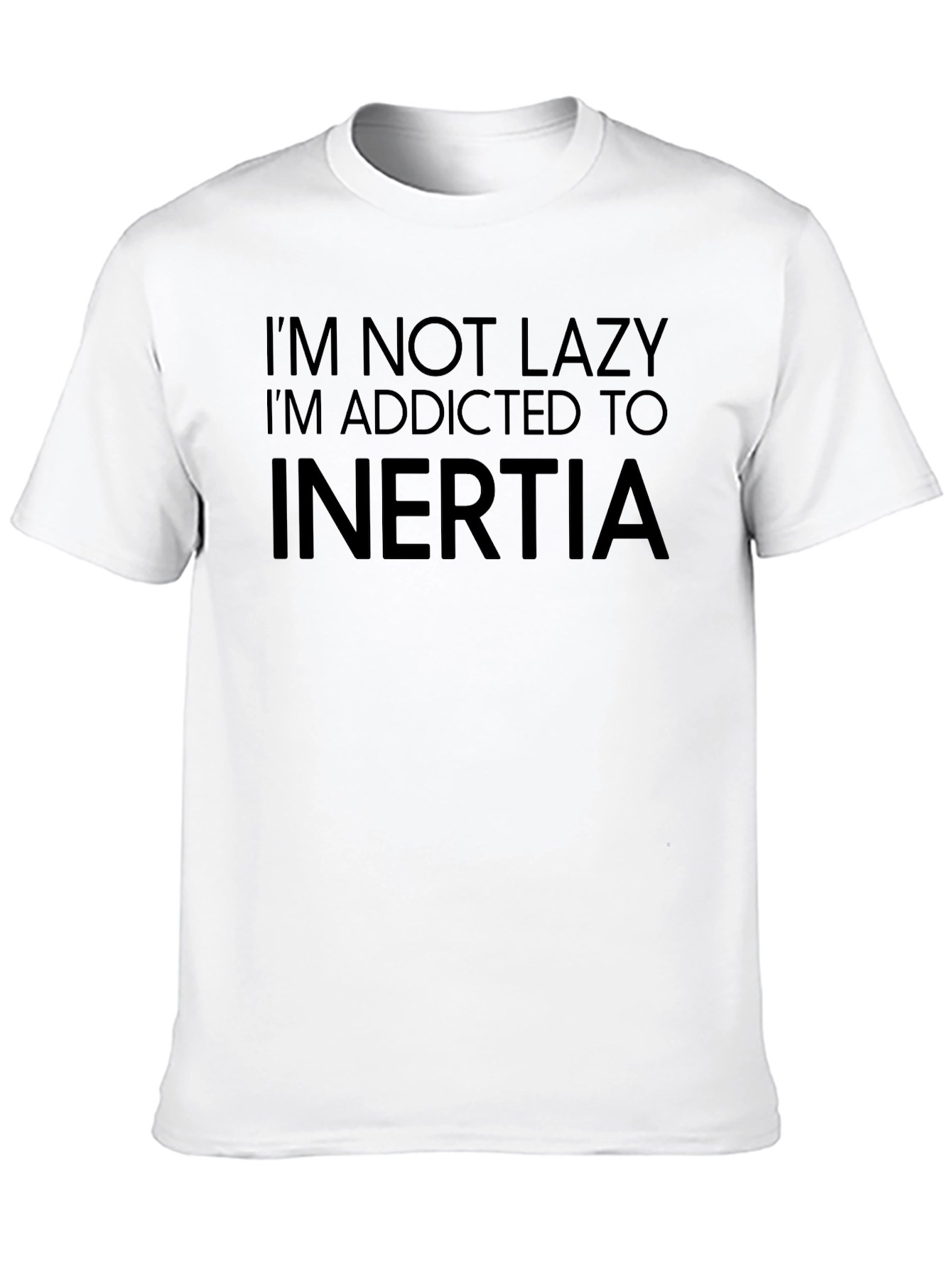 Funny Inertia Addict Black T-Shirt