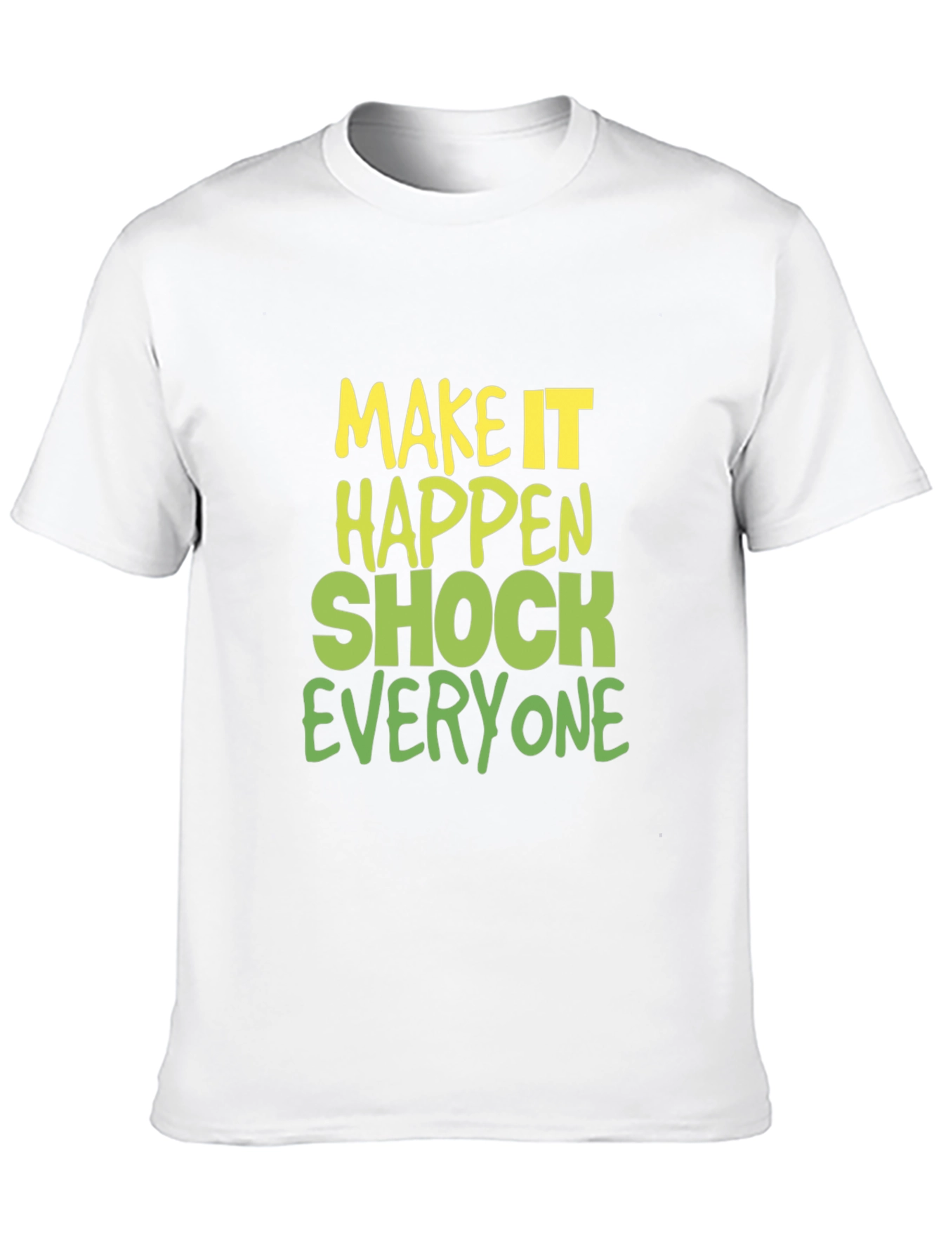 Make it Happen Graphic Tee - Black Cotton Blend
