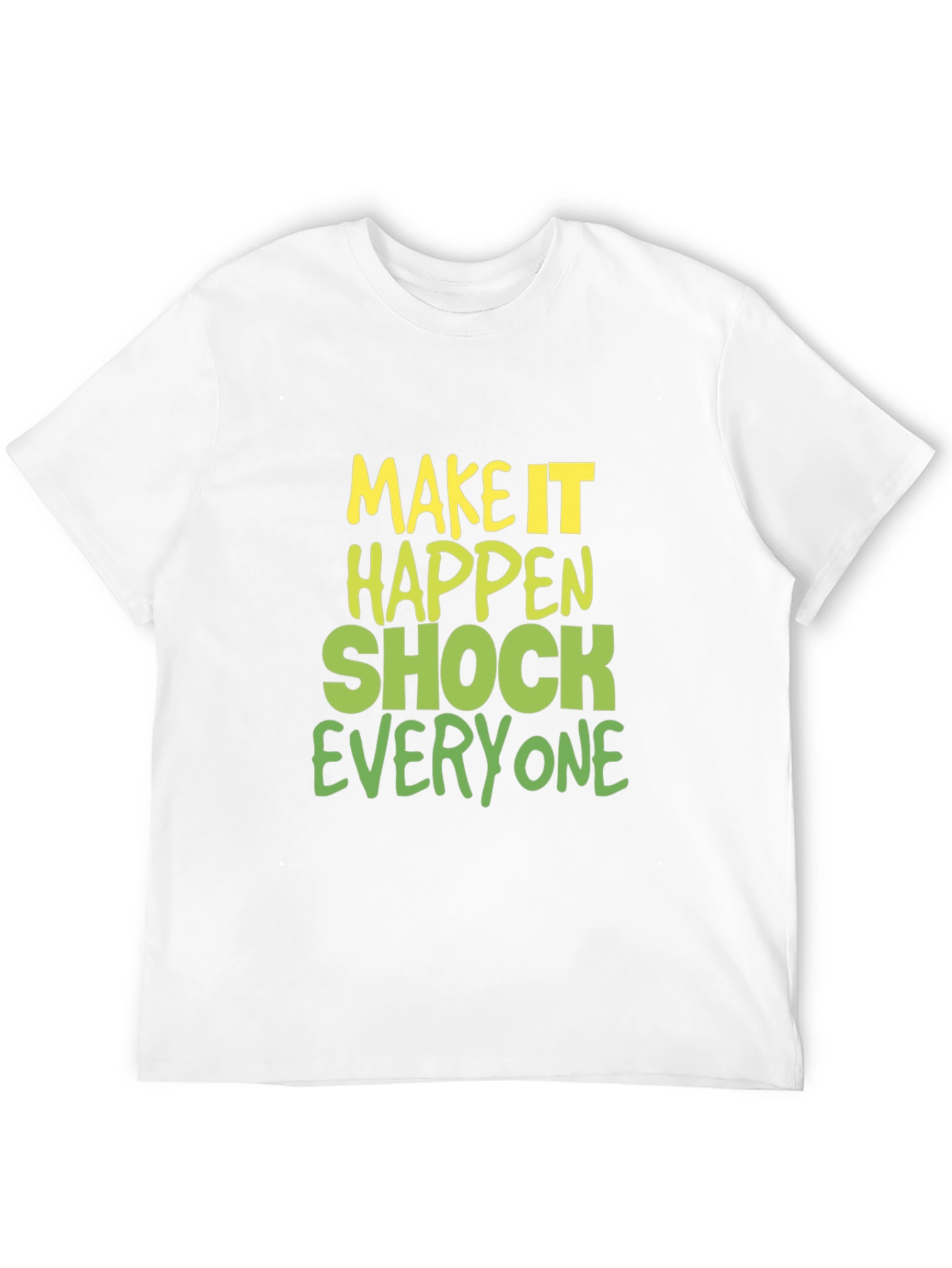 Make it Happen Graphic Tee - Black Cotton Blend