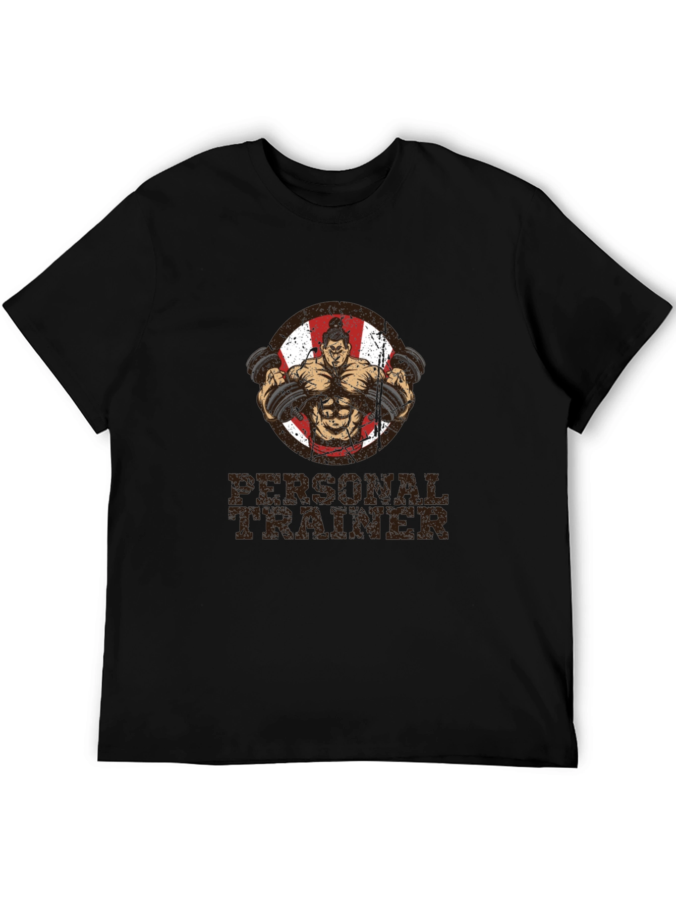 Personal Trainer Black Graphic T-Shirt