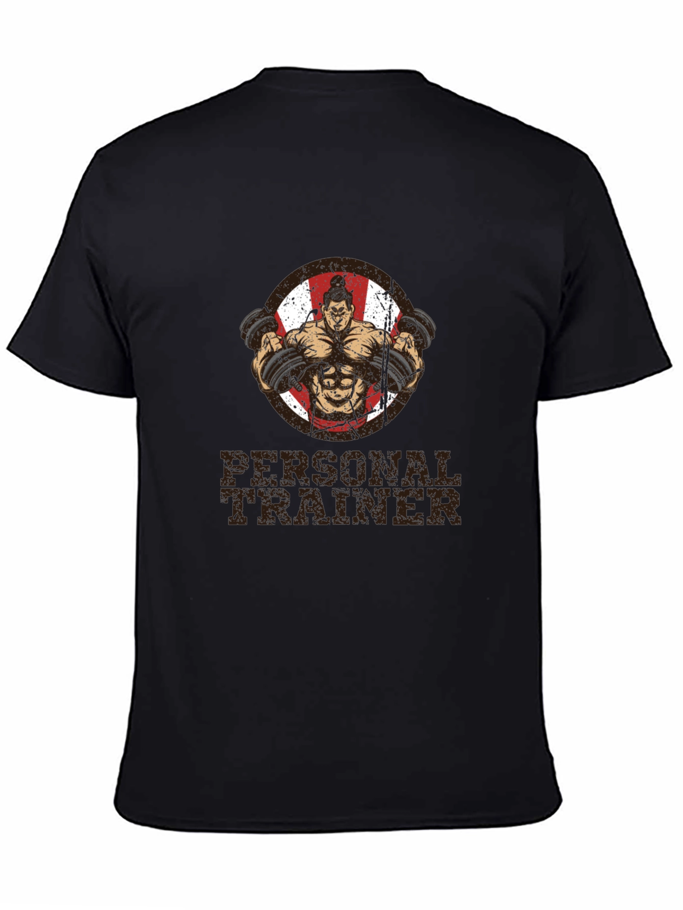 Personal Trainer Black Graphic T-Shirt