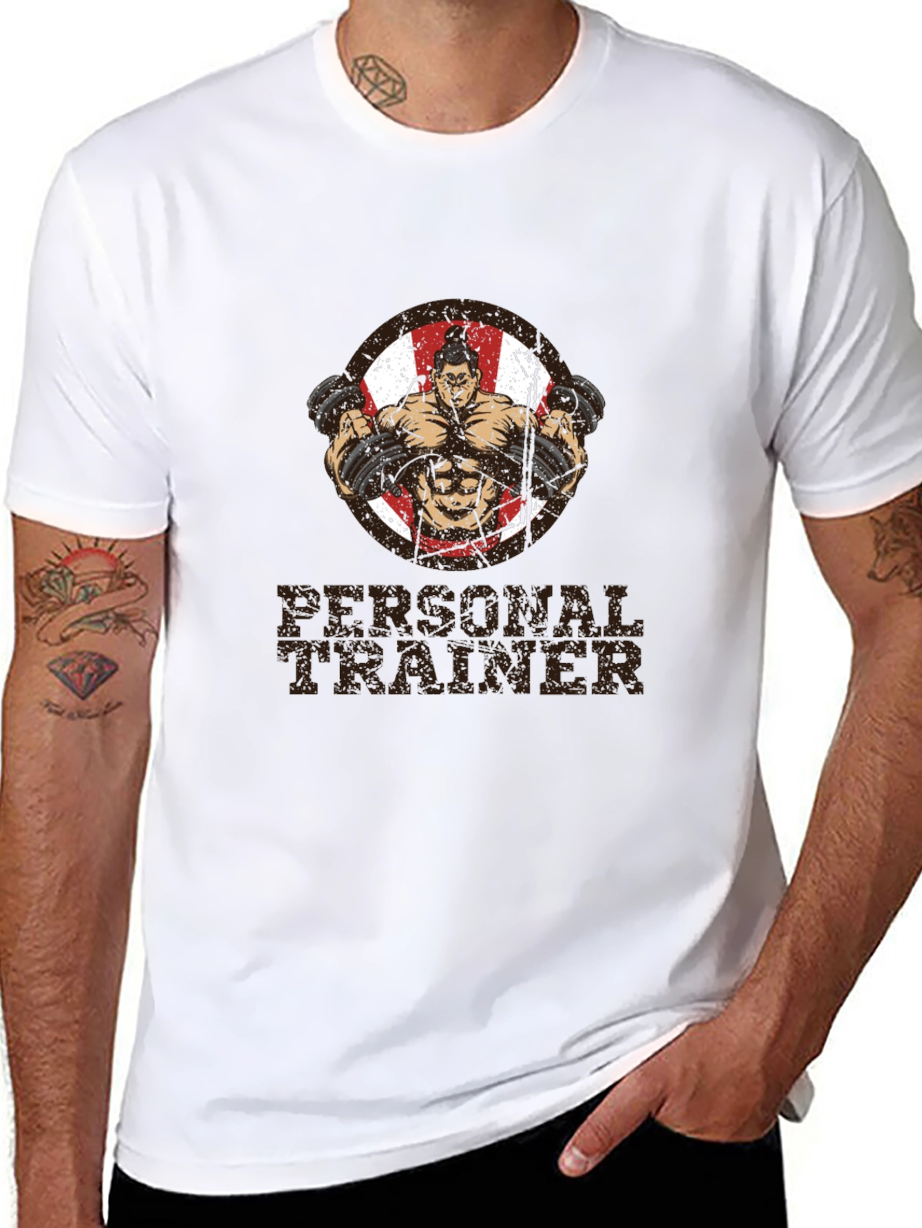 Personal Trainer Black Graphic T-Shirt