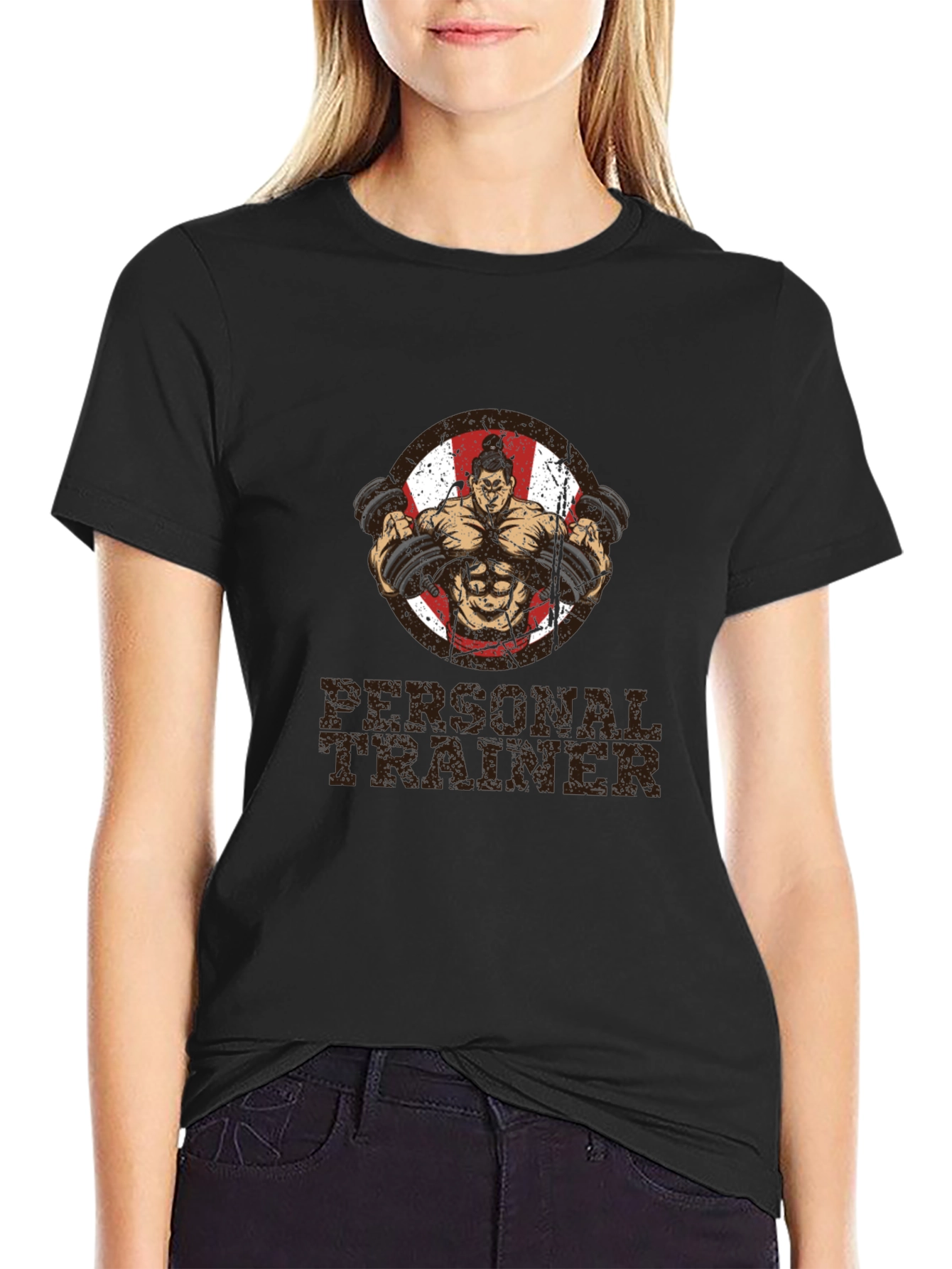Personal Trainer Black Graphic T-Shirt