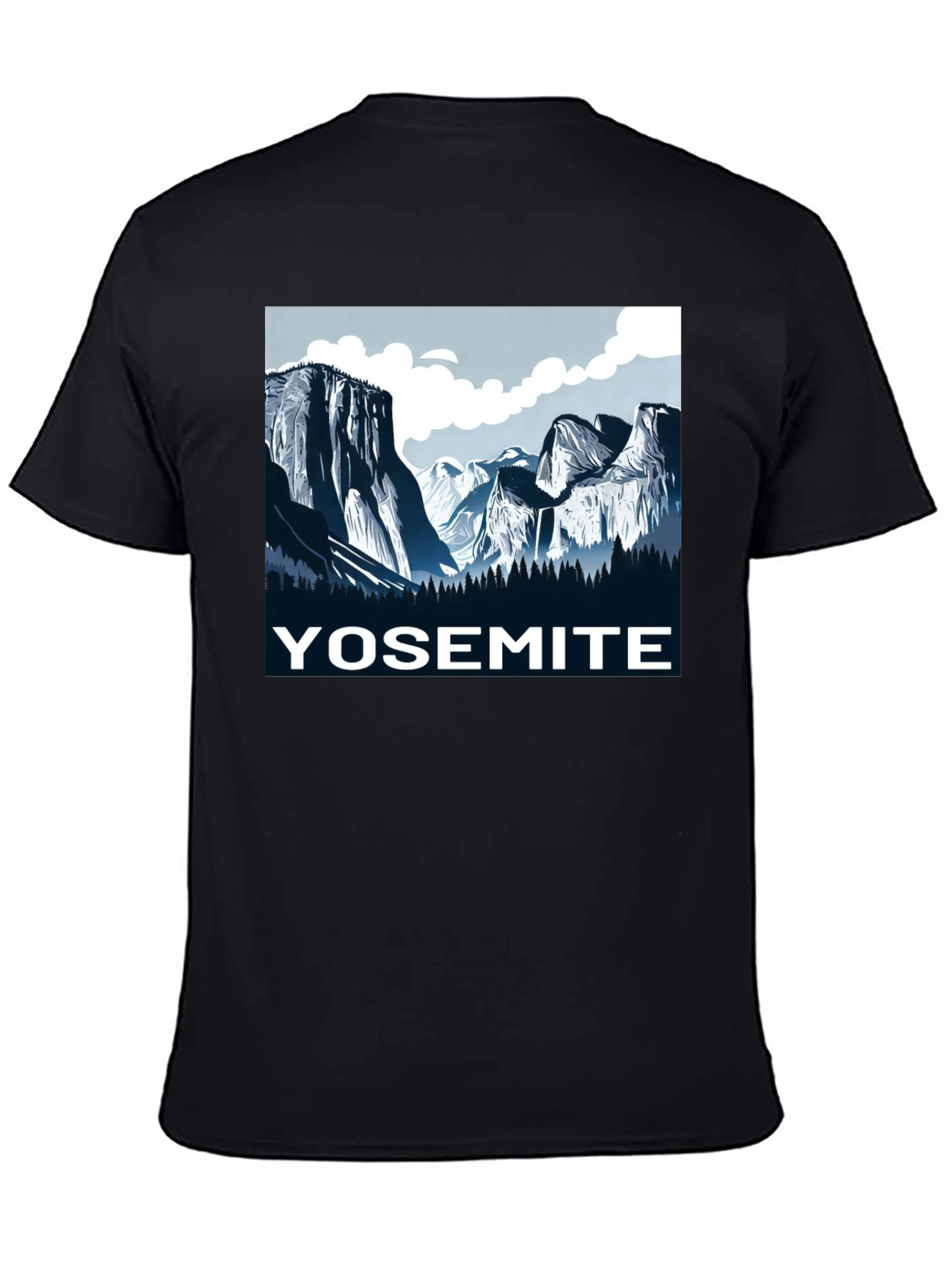 Yosemite Graphic T-Shirt | Black Cotton Tee