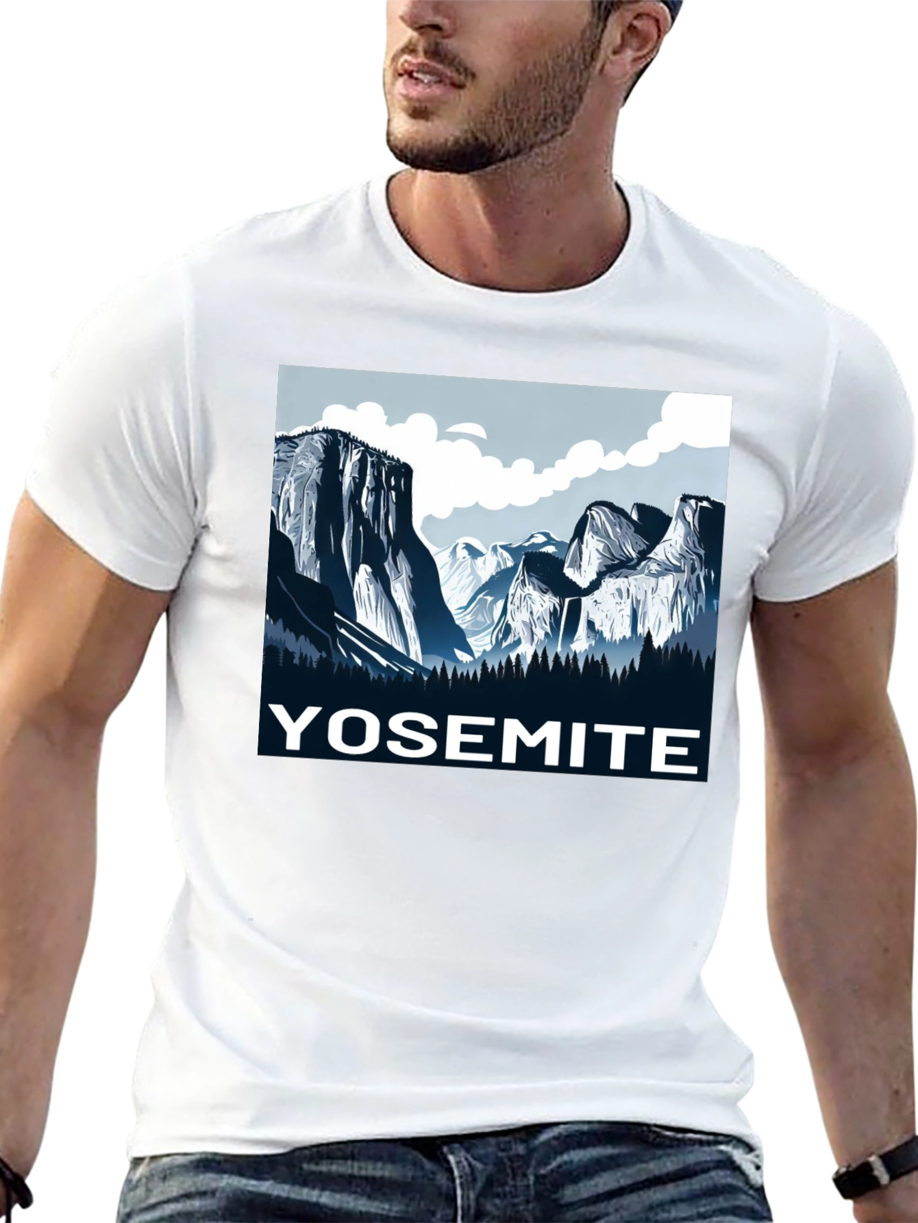 Yosemite Graphic T-Shirt | Black Cotton Tee