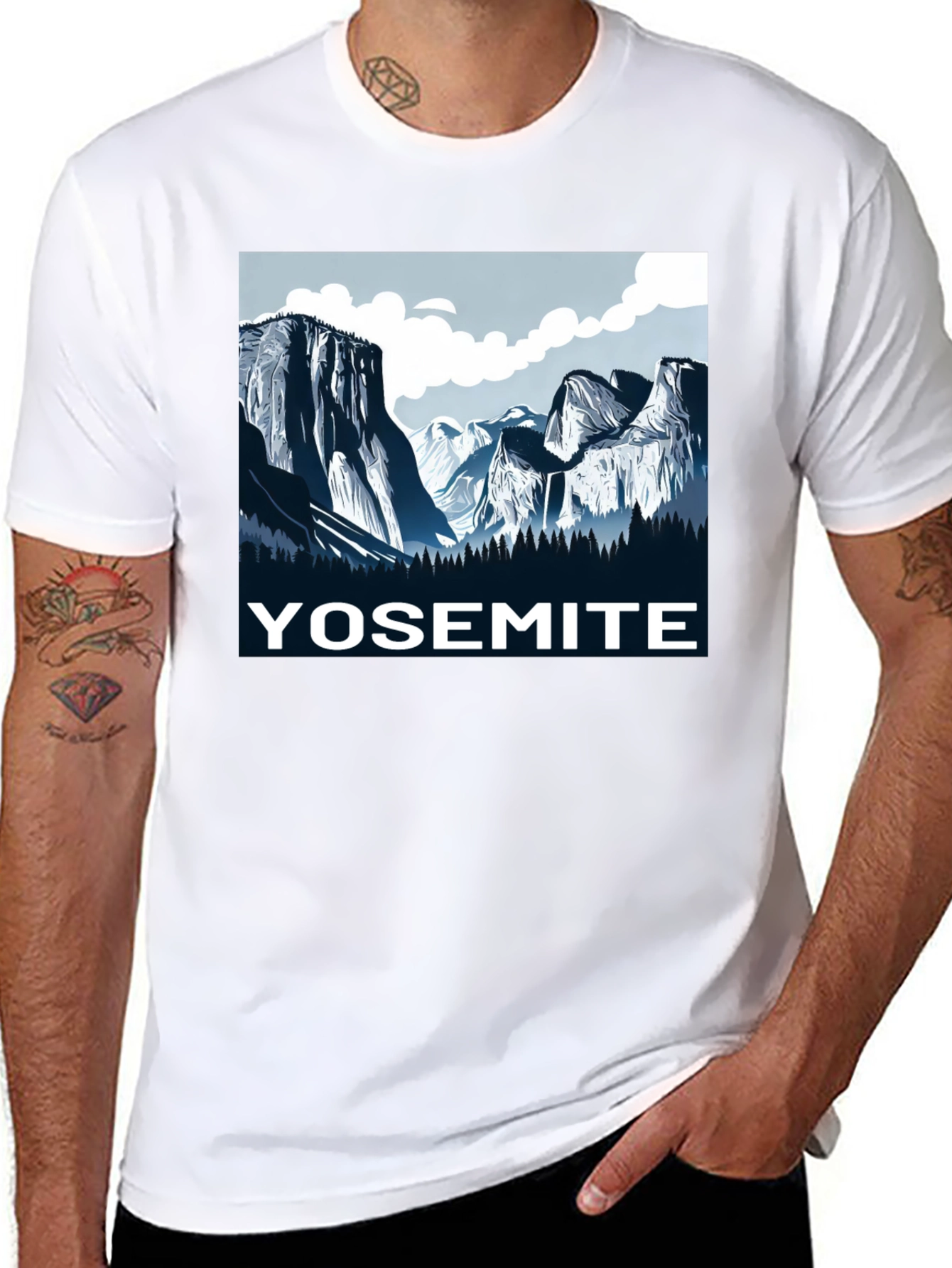Yosemite Graphic T-Shirt | Black Cotton Tee