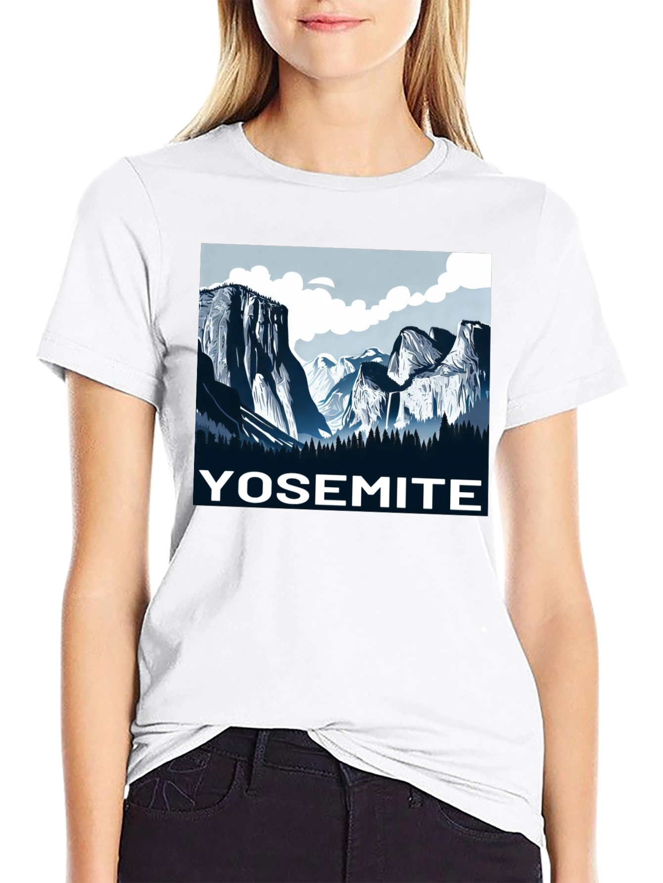 Yosemite Graphic T-Shirt | Black Cotton Tee