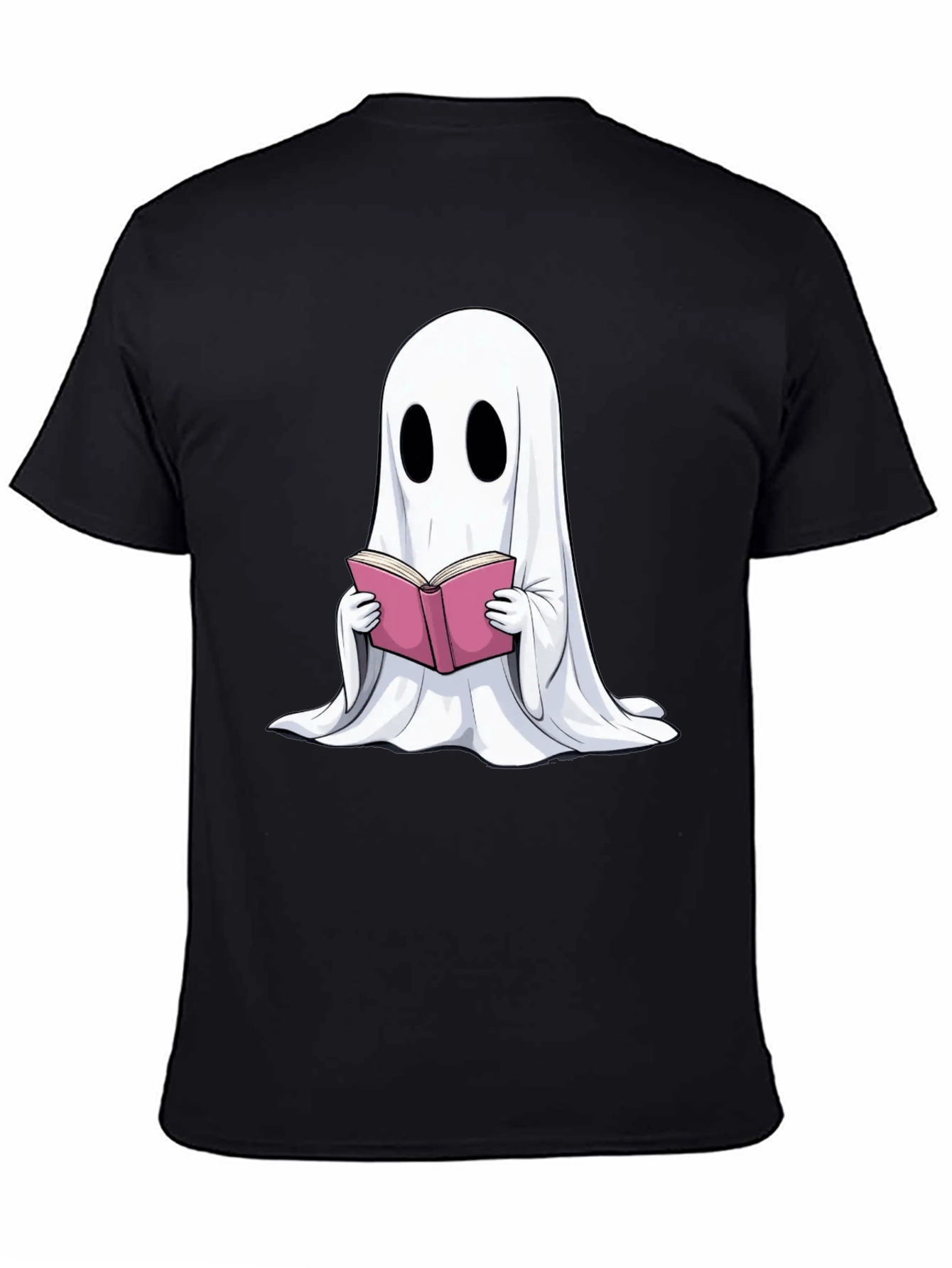 Ghost Reading Book Graphic T-Shirt - Spooky Season