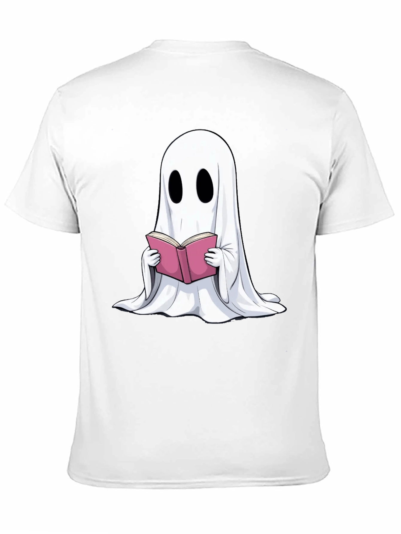 Ghost Reading Book Graphic T-Shirt - Spooky Season