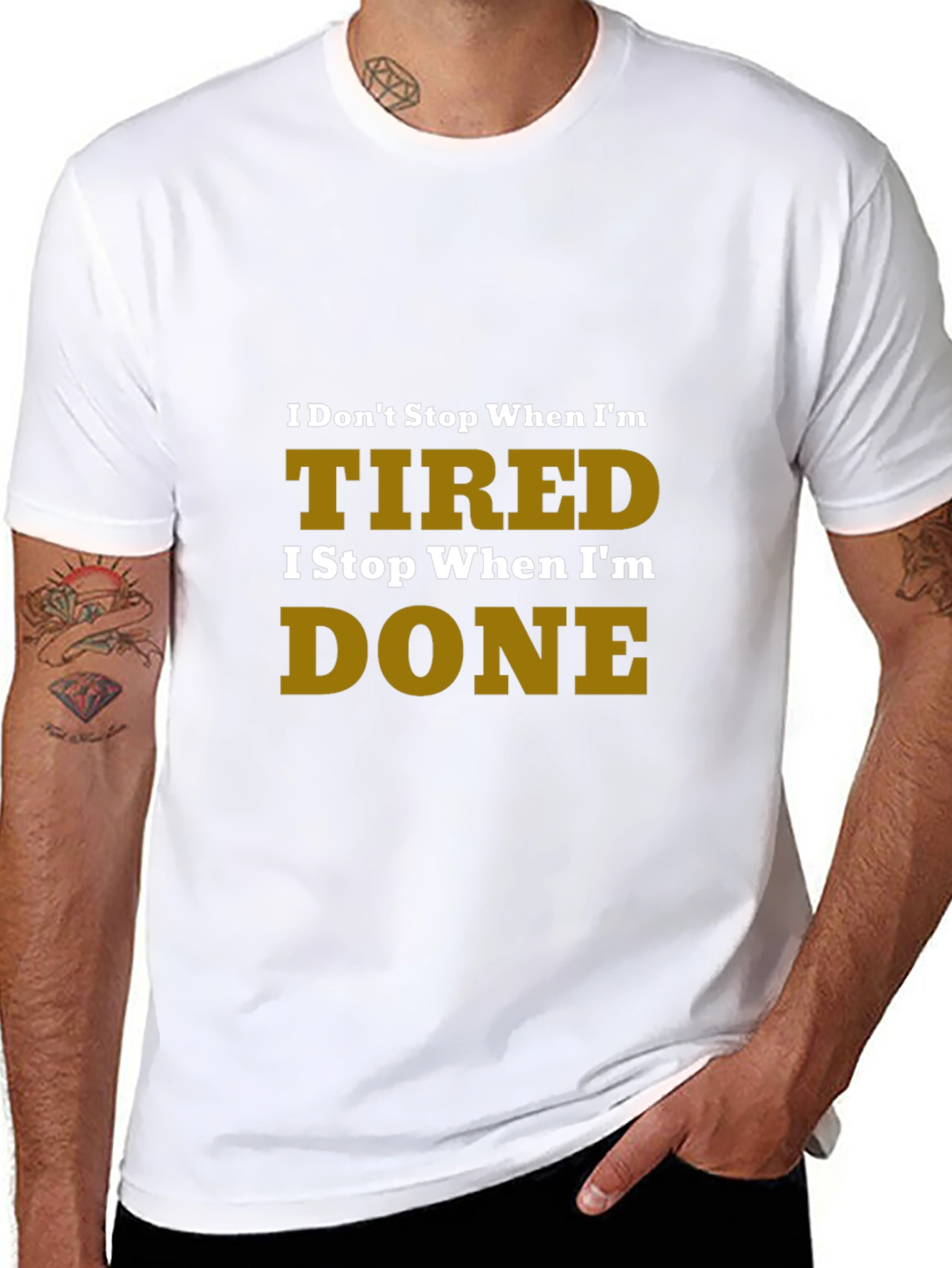 Motivational Tired Done Graphic Tee