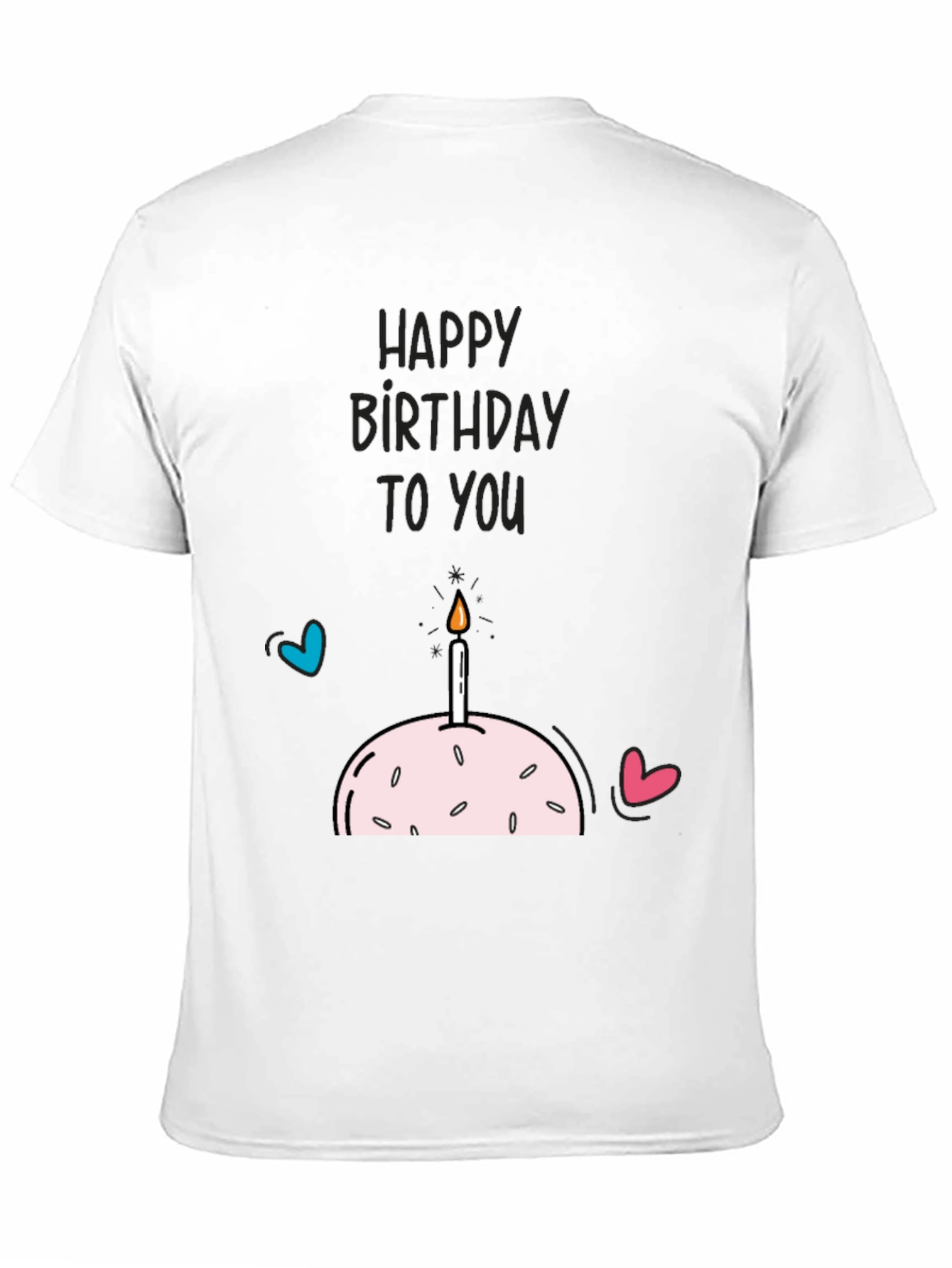 Happy Birthday Graphic Tee - Black
