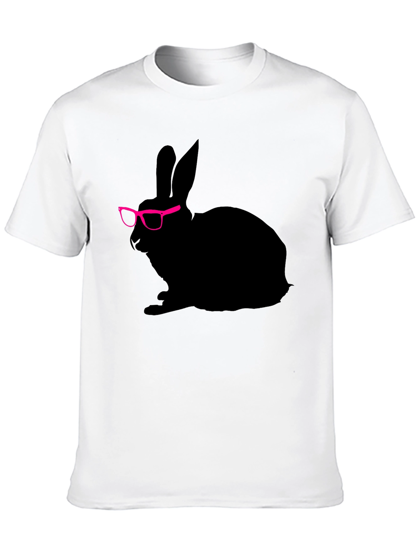 Cool Rabbit with Glasses Graphic Tee