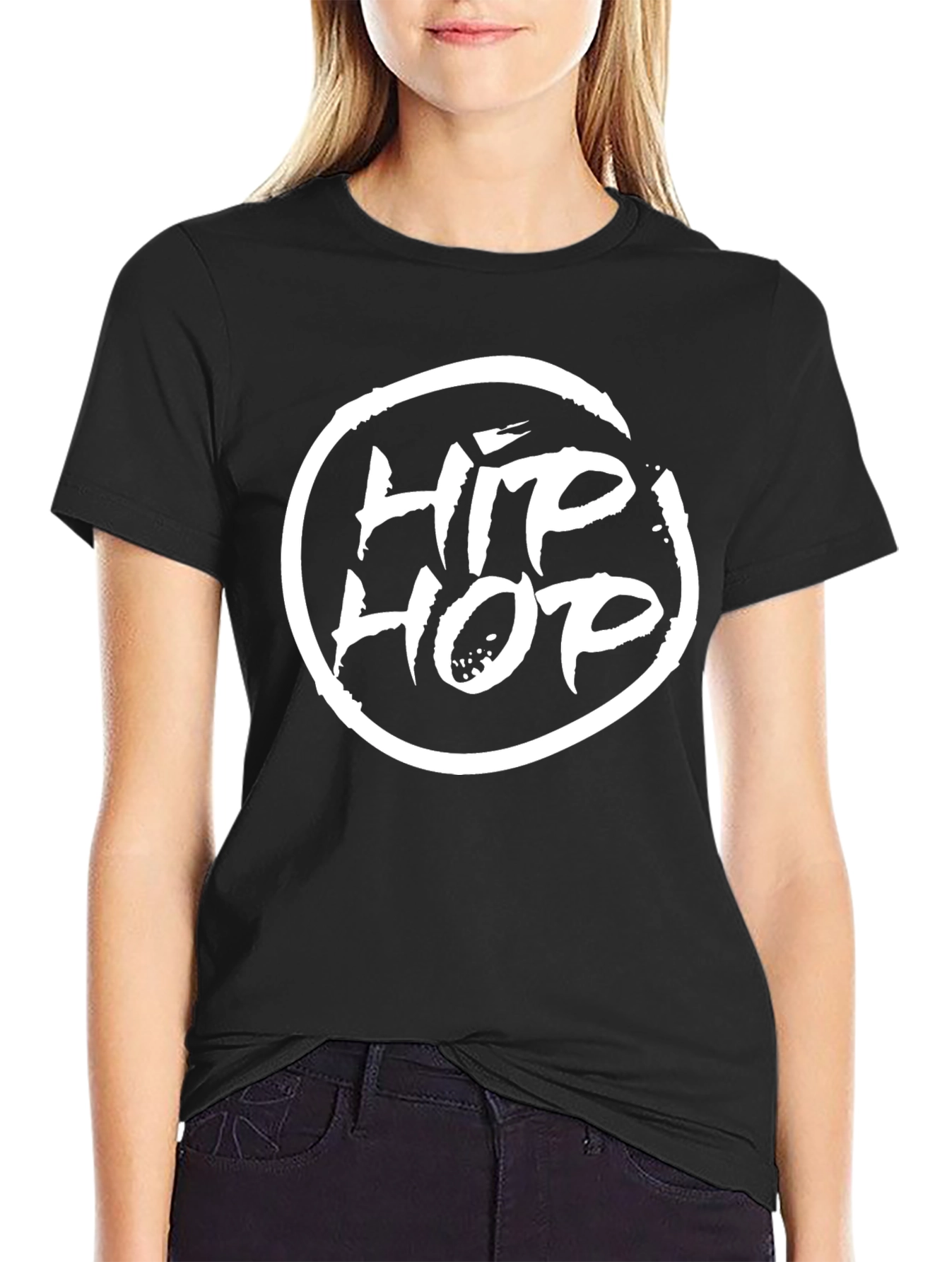 Hip Hop Graphic Black T-Shirt