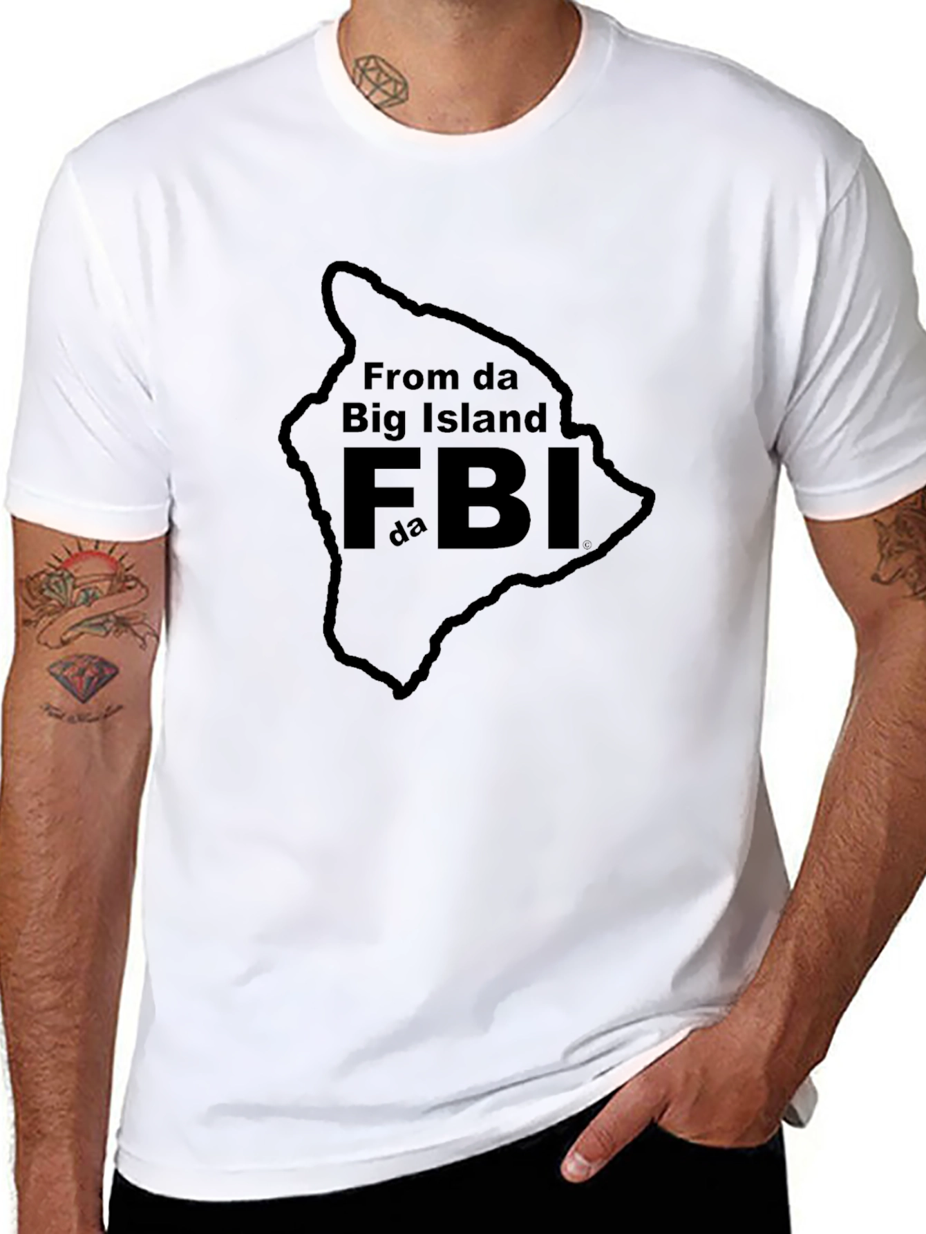 Big Island FBI Black T-Shirt