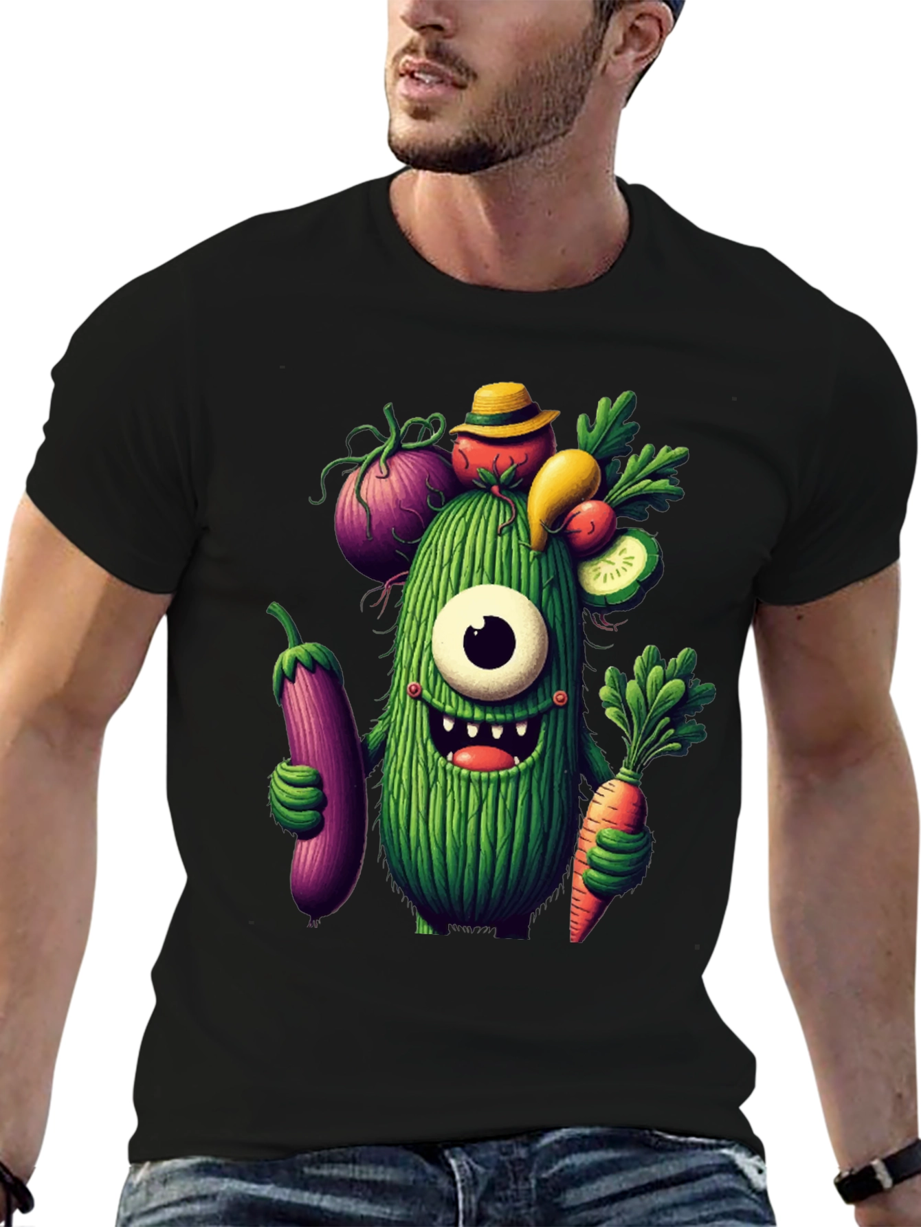 Veggie Monster Graphic T-Shirt